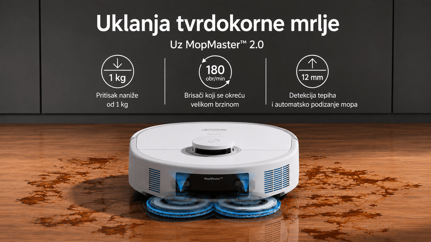 Eufy Robot Usisivač X10 Pro Omni Bela