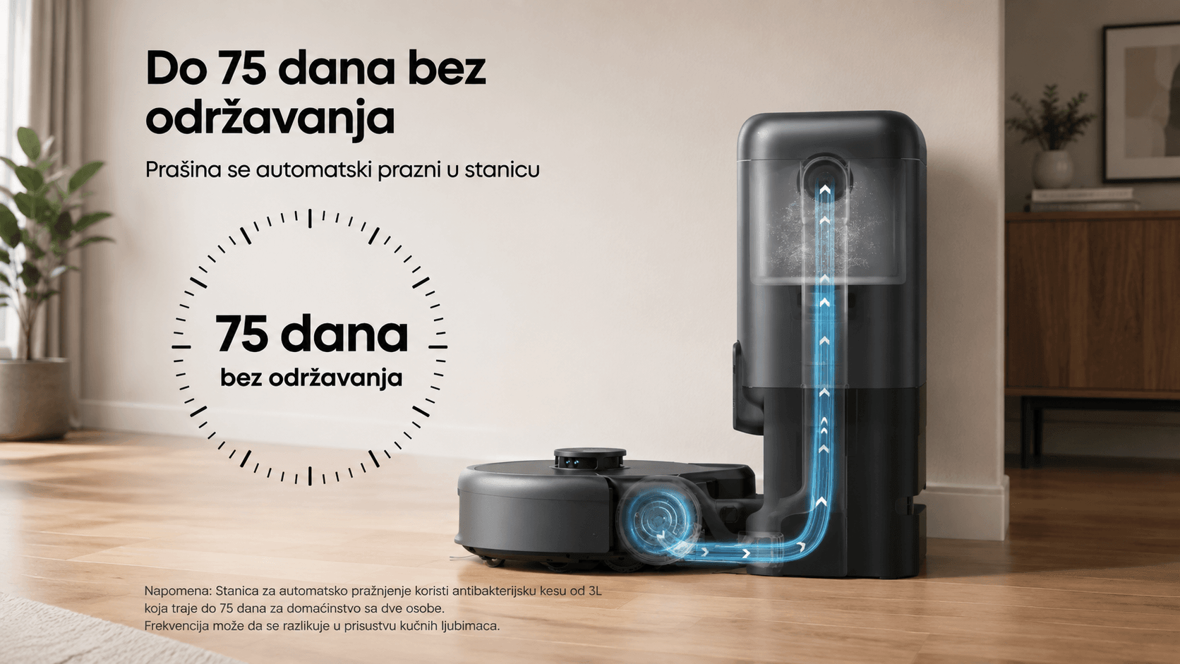 Eufy Robot Usisivač 3-u-1 (robotski&štapni&ručni)