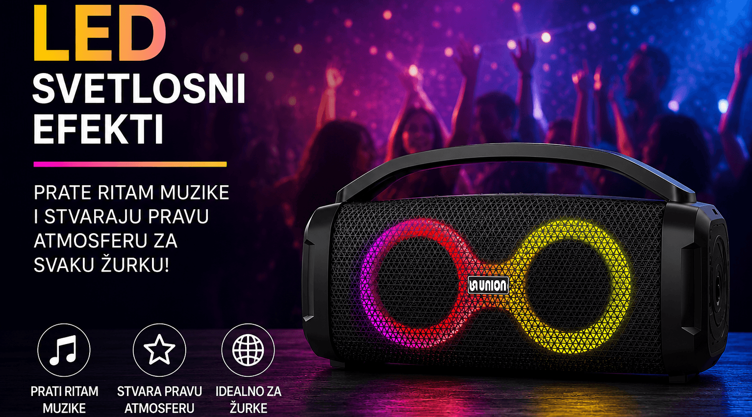 Union UN-PS40B-03 Infinity PartyBox zvučnik 40W