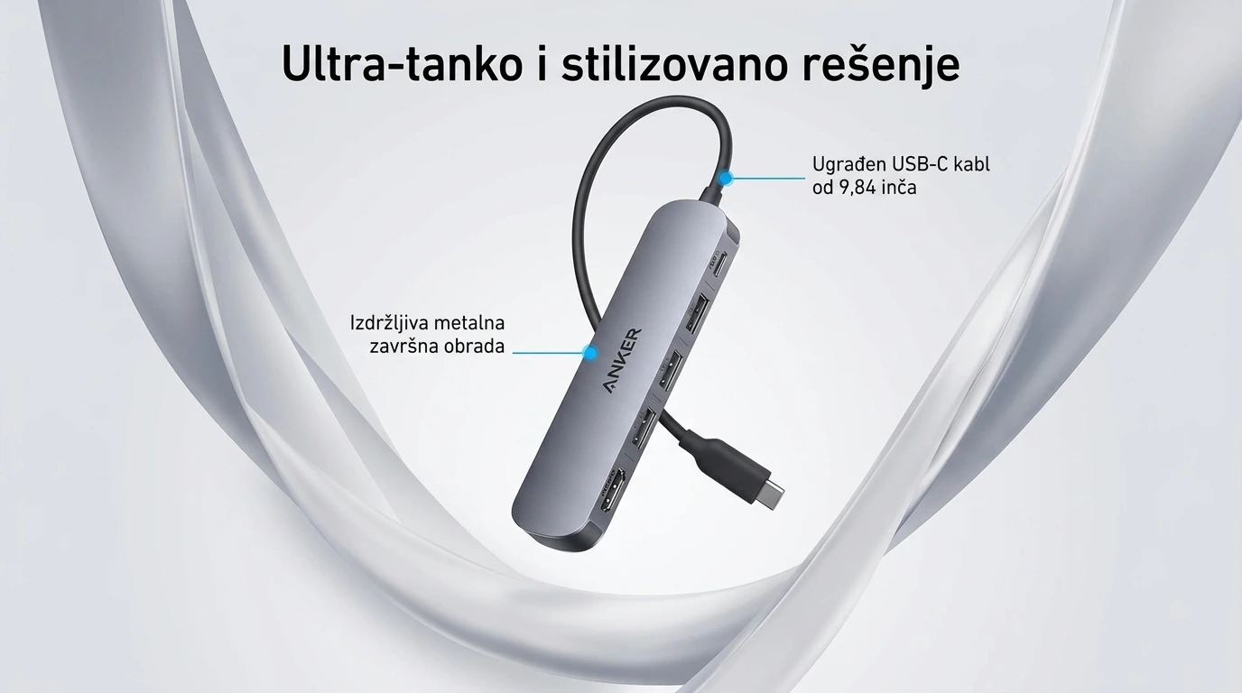 Anker Hub 5-u-1 USB-C 4K HDMI