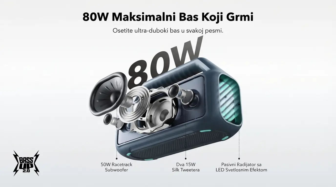 Soundcore Bluetooth zvučnik Boom 2 Plava