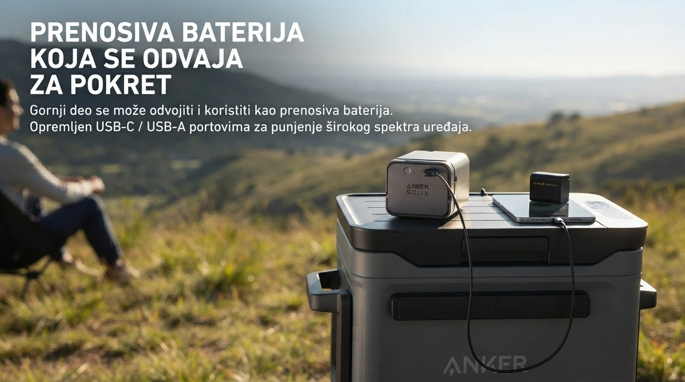 Anker Solix Dodatna Baterija za Prenosive Električni frižider EverFrost 2