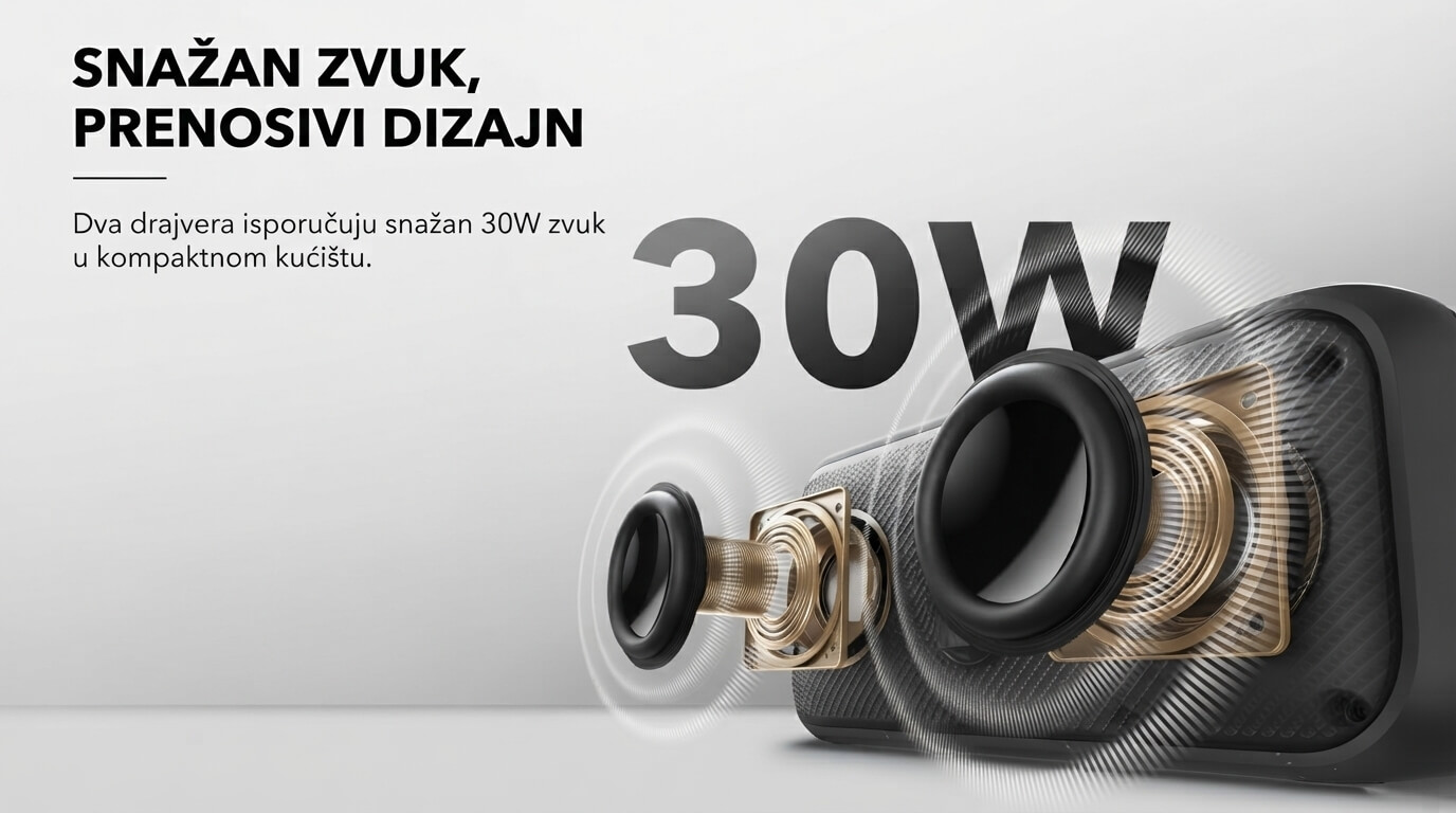 Soundcore Bluetooth zvučnik Motion 300 Crna