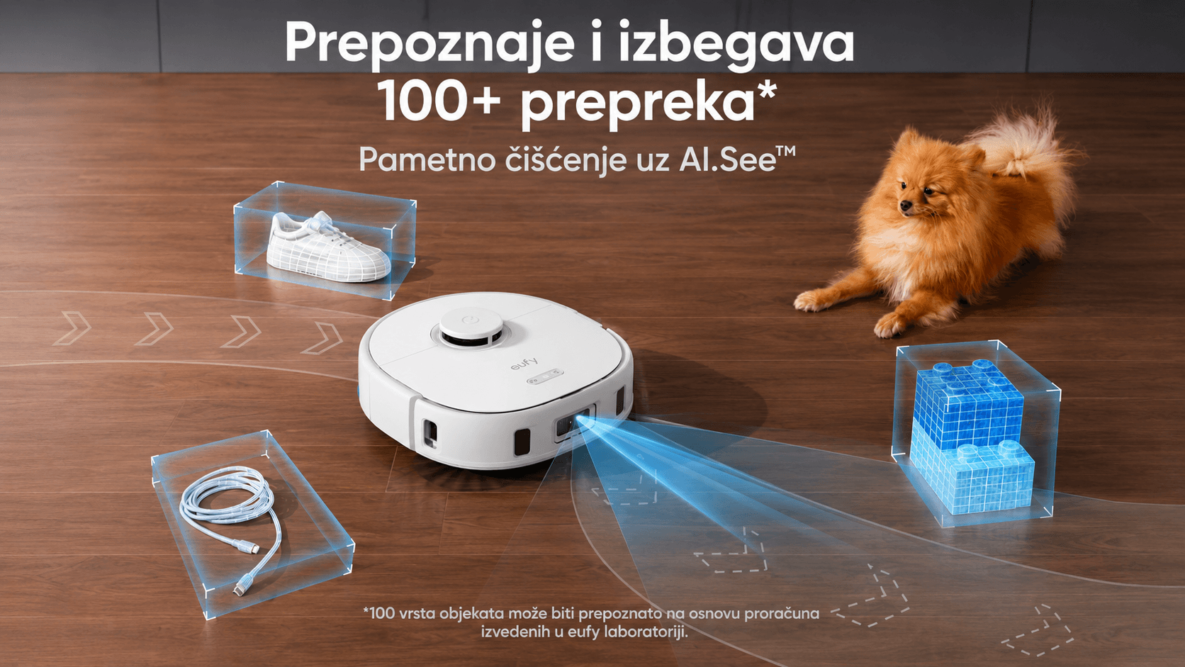 Eufy Robot Usisivač X10 Pro Omni Bela