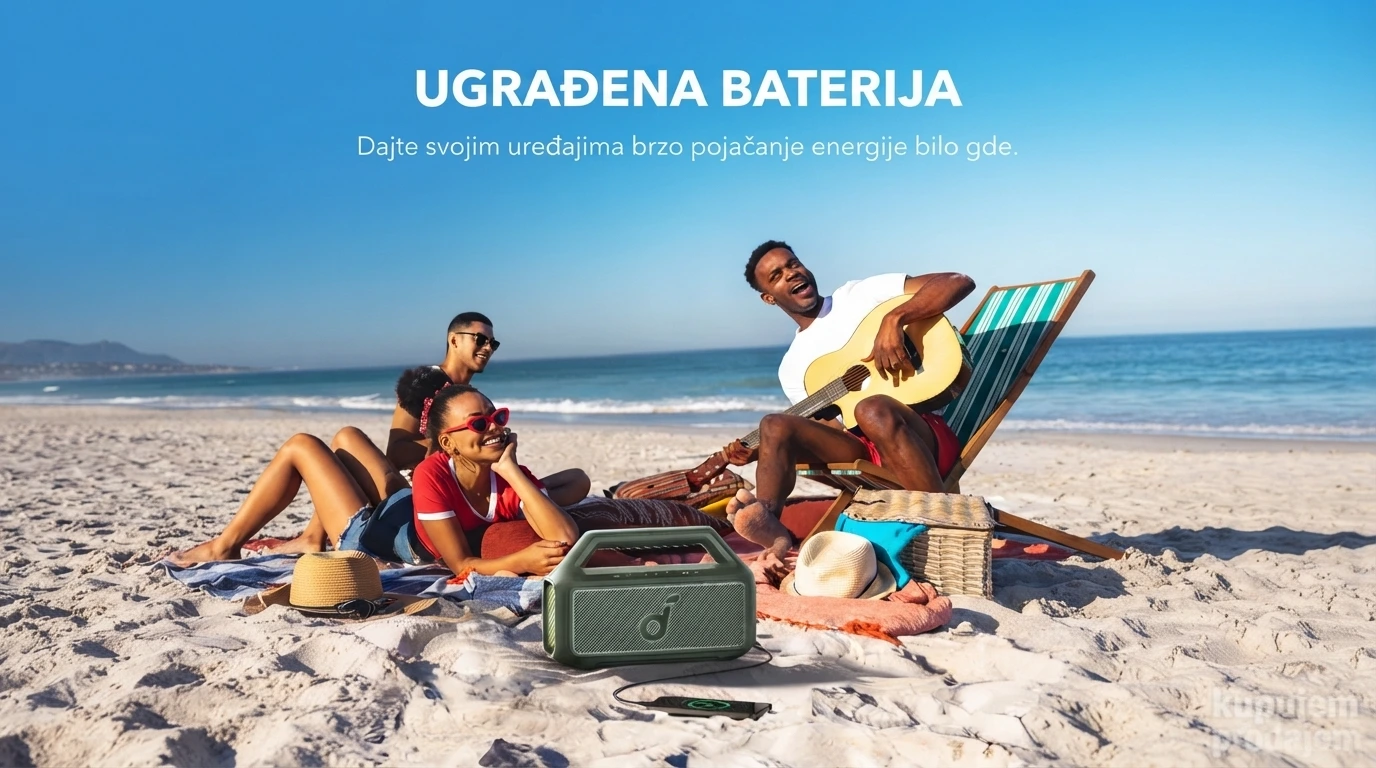 Soundcore Bluetooth zvučnik Boom 2 Plava