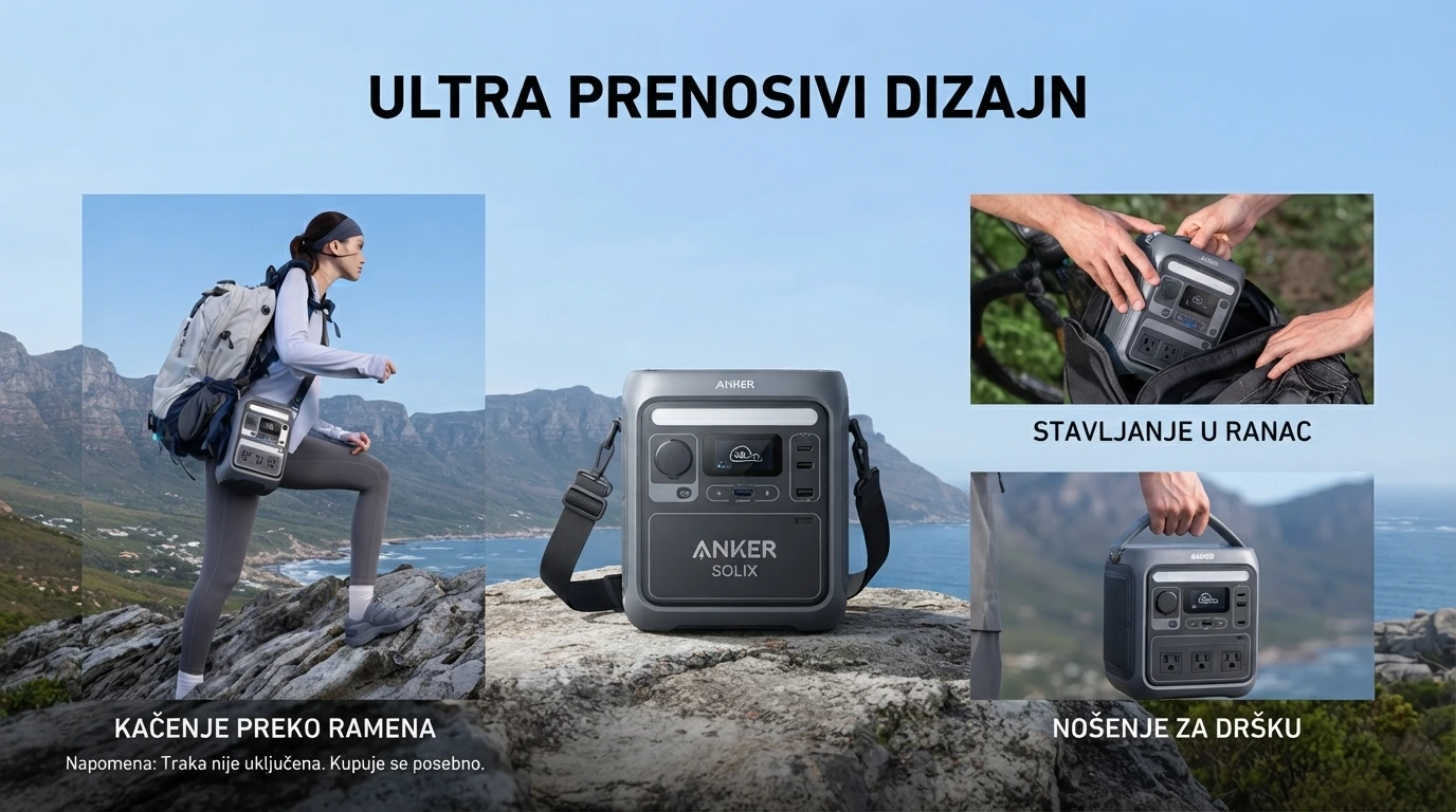 Anker Solix Energetska stanica C300X + Prenosiv Solar Panel PS60