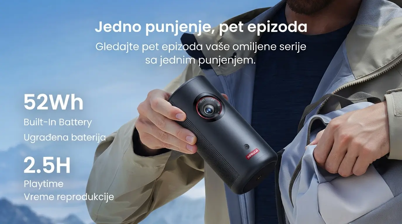 Nebula Projektor Capsule 3 Laser 300 ANSI Crna