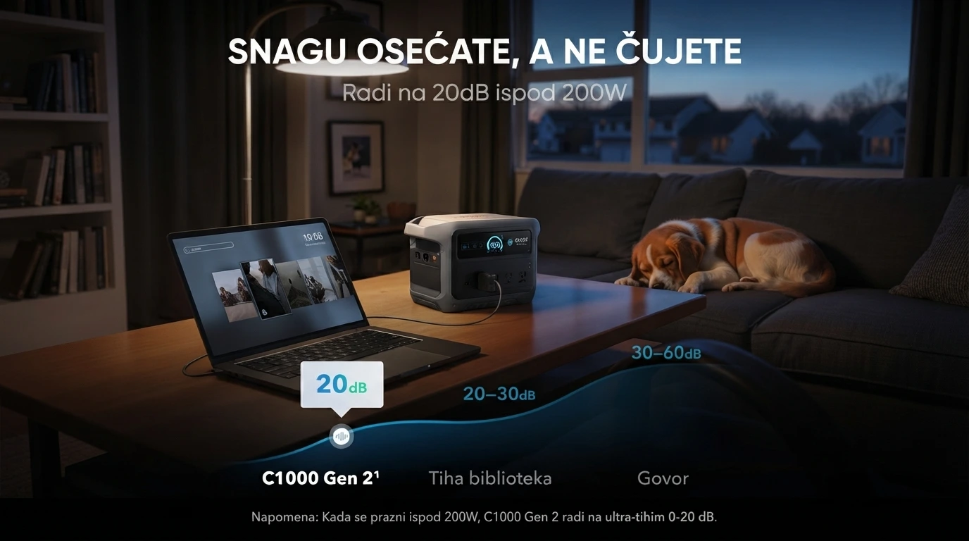 Solix Energetska stanica C1000 Gen2 Siva
