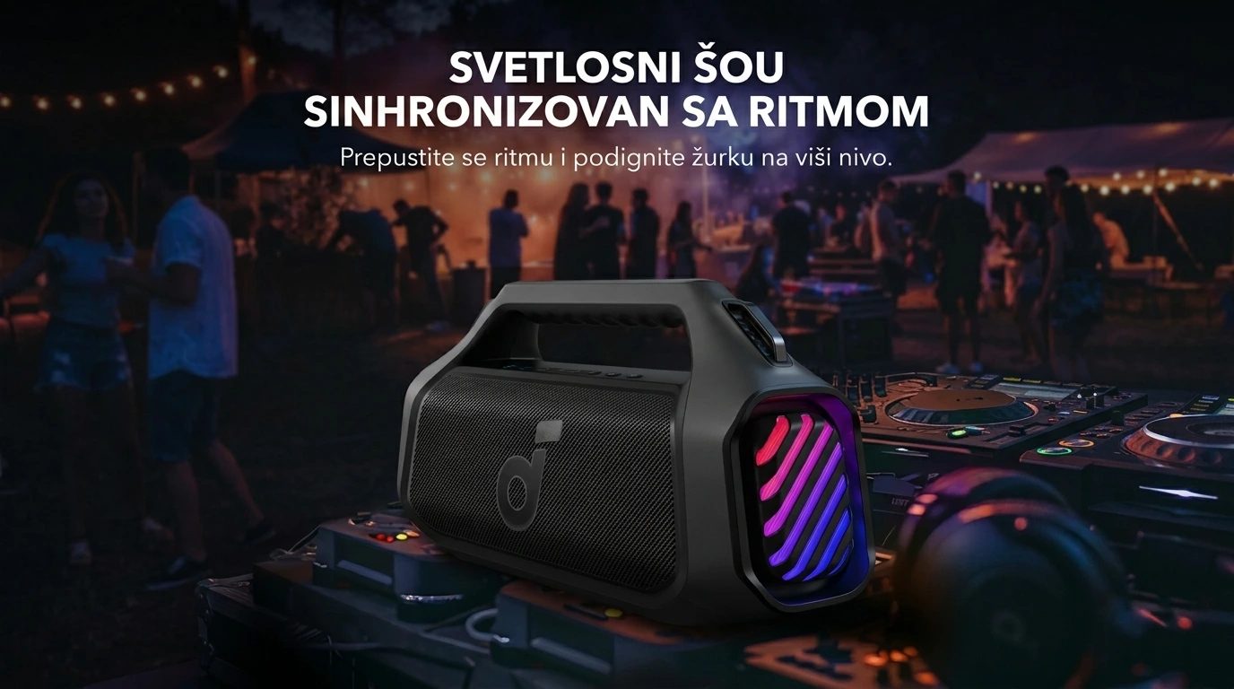 Soundcore Bluetooth zvučnik Boom 2 Plus Crna