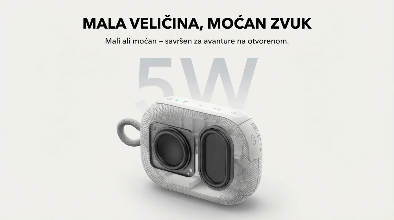Soundcore Bluetooth zvučnik Select 4 Go Bela