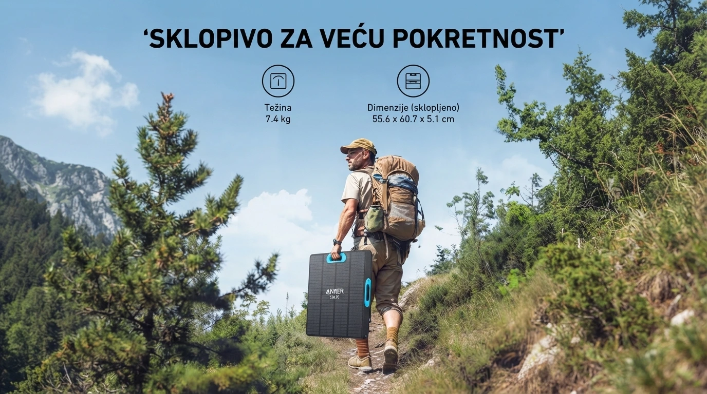 Anker Solix Prenosiv Solar Panel PS200 Foldable