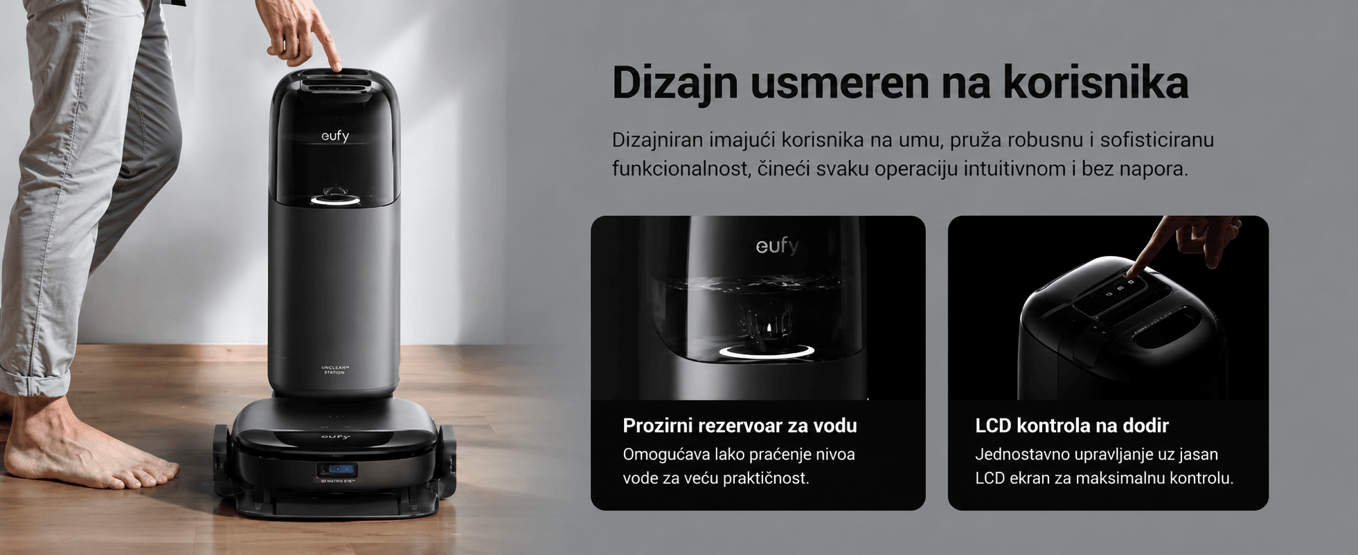 Eufy Robot Usisivač Omni S1 Crna