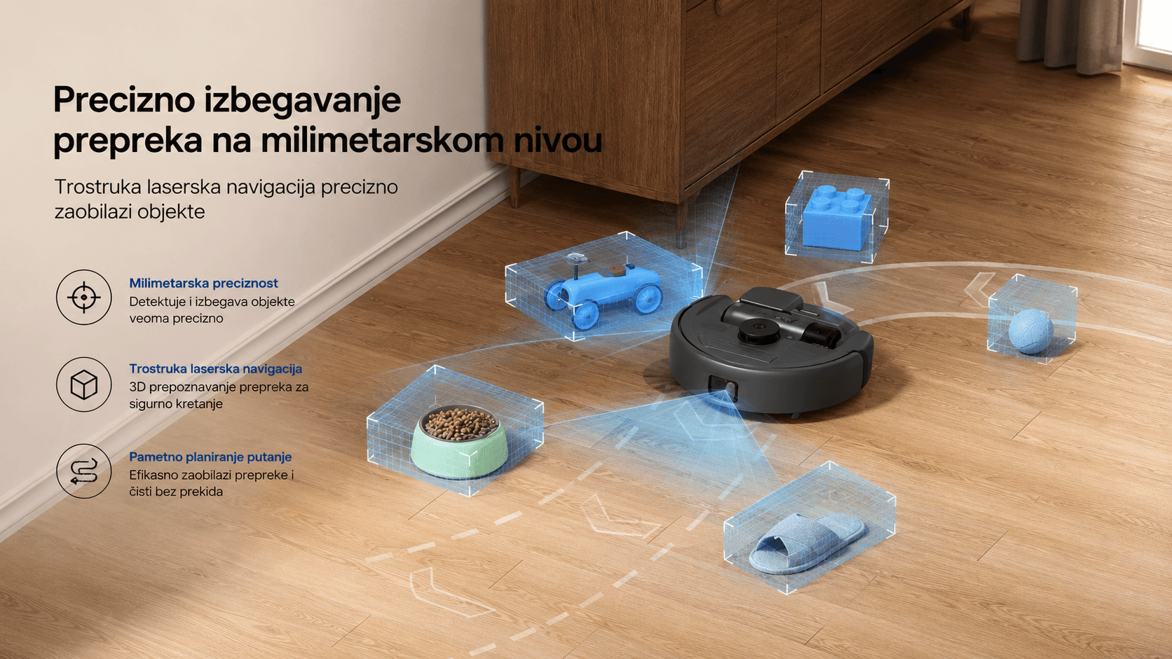 Eufy Robot Usisivač 3-u-1 (robotski&štapni&ručni)