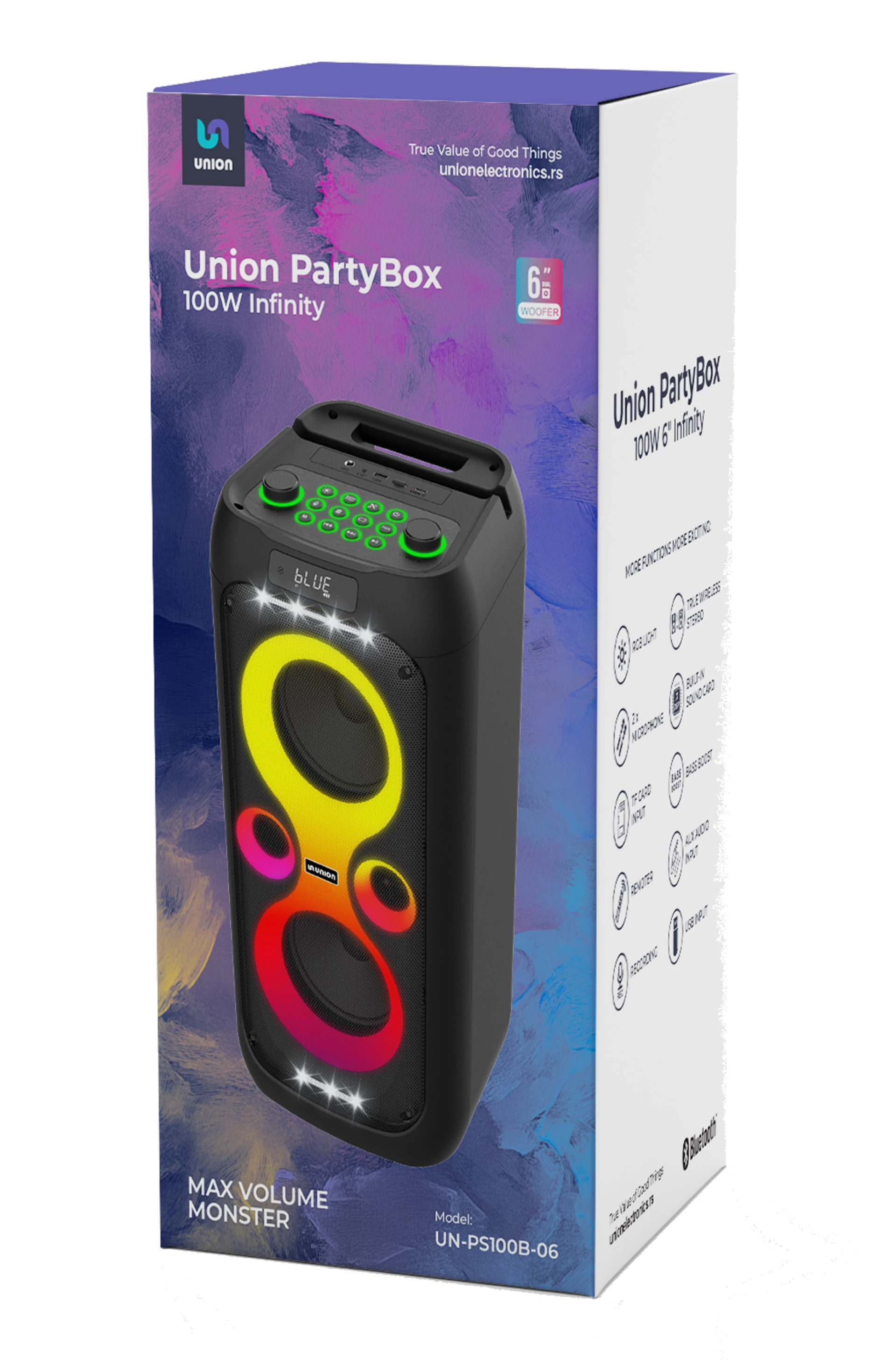 Union UN-PS100B-06 Infinity PartyBox zvučnik 100W