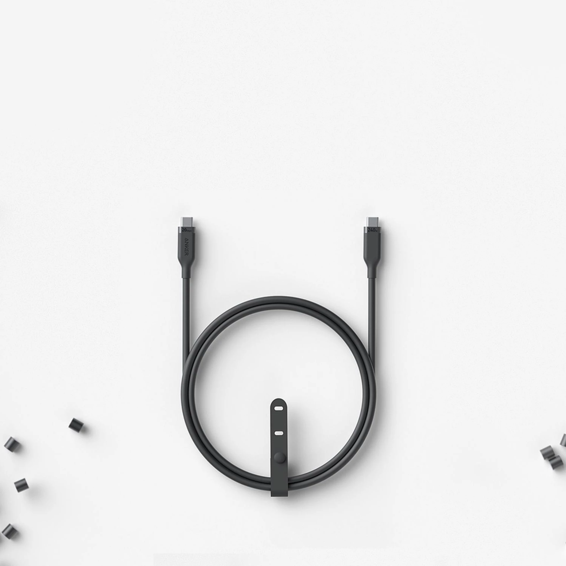 Anker Kabl USB-C na USB-C 0.9m 240W 20Gbps Bio-Based Crni