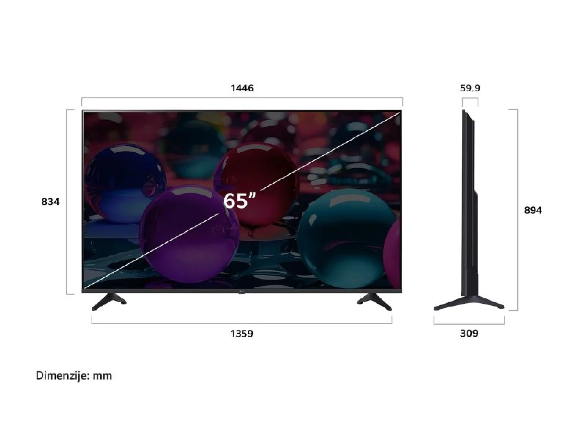 LG 65UA73003LA Smart TV 65" 4K UHD