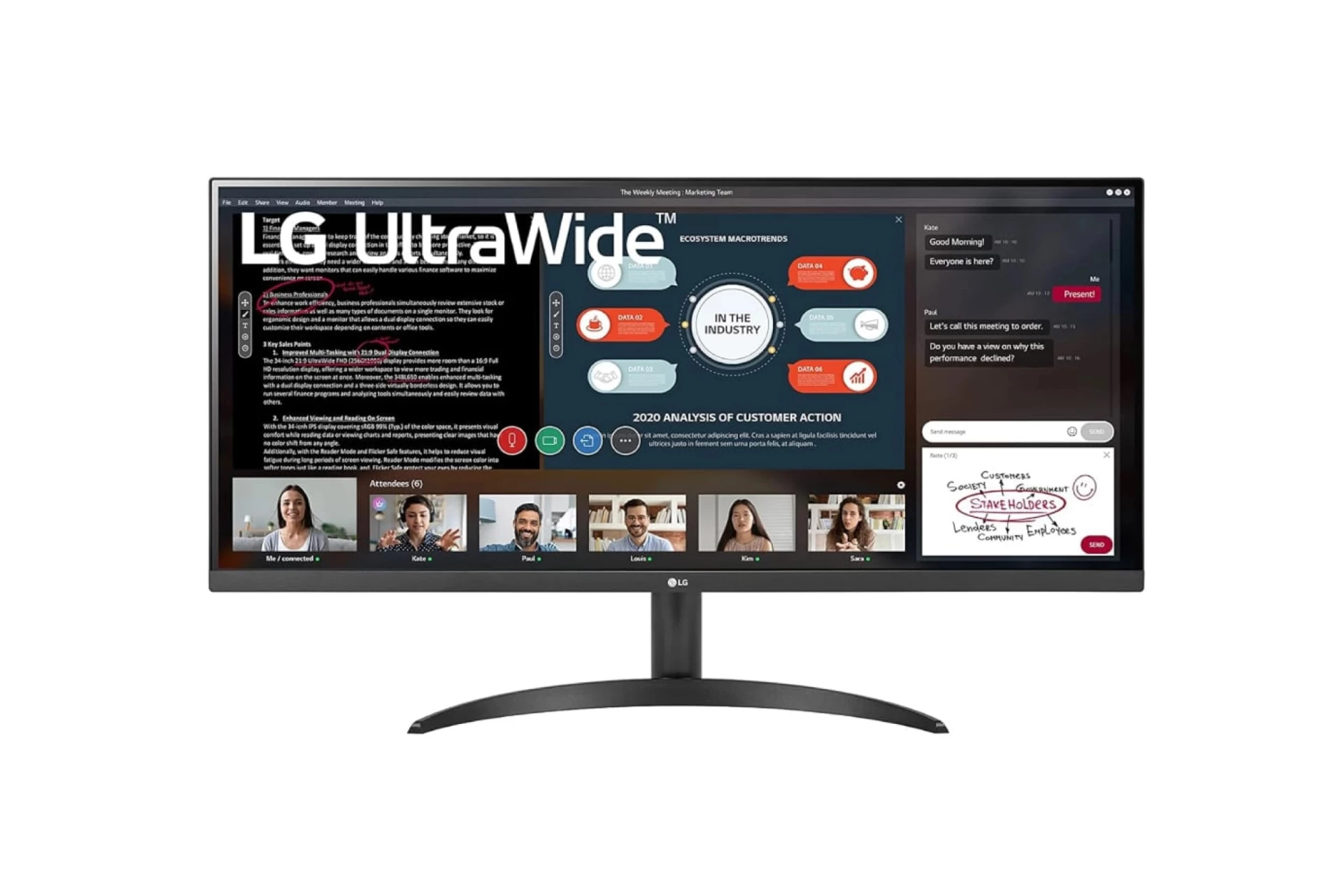 LG Monitor 34WP500-B 