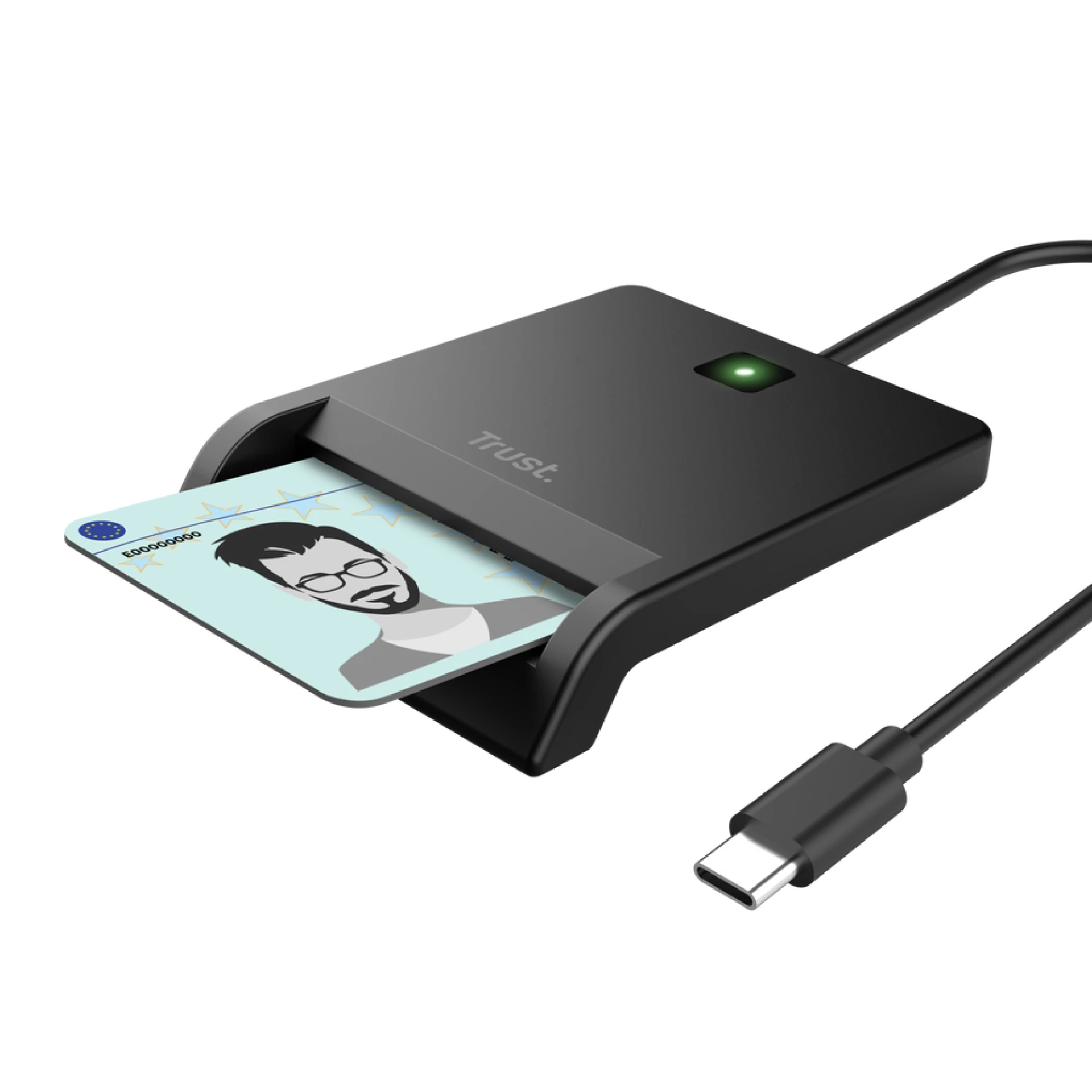 Trust Čitač ID kartica Primo  USB-c DNI