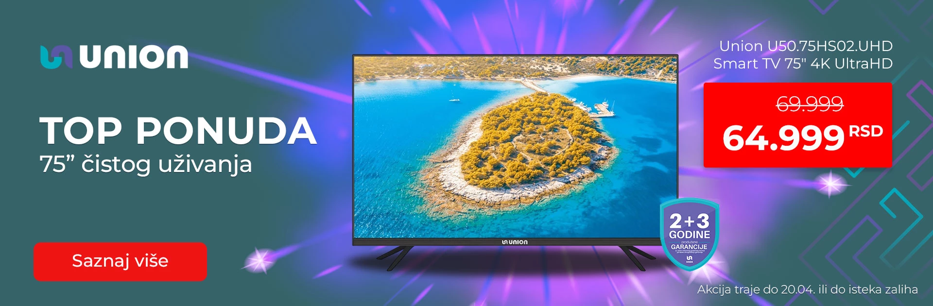 Union Smart televizor po super ceni