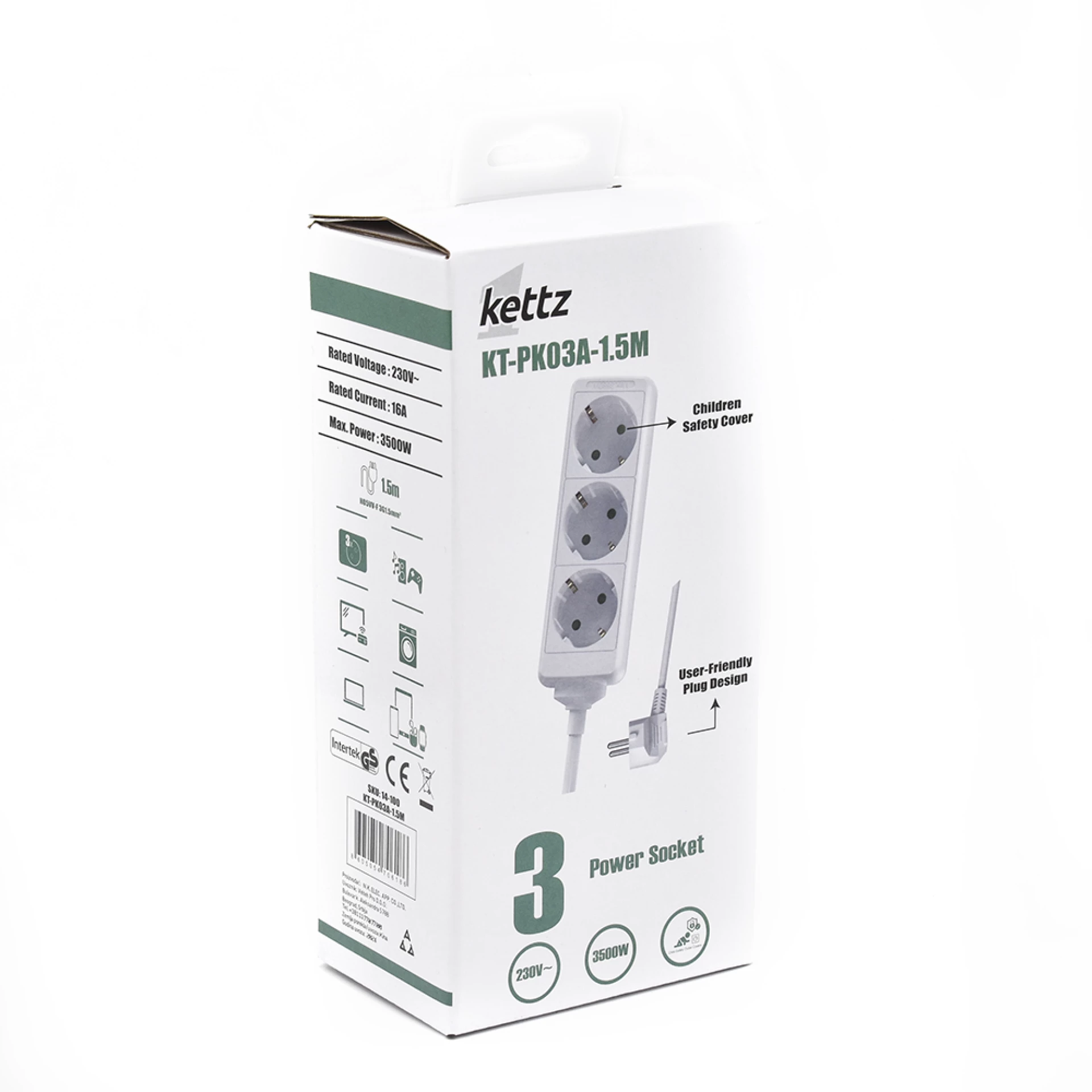 KETTZ PRODUŽNI  KABL 1.5m KT-PK03A