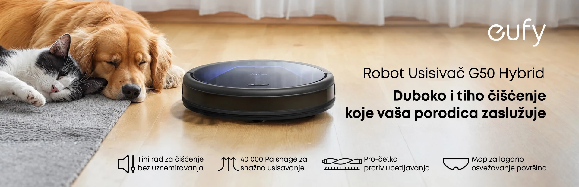 Eufy G50 Hybrid robot usisivač
