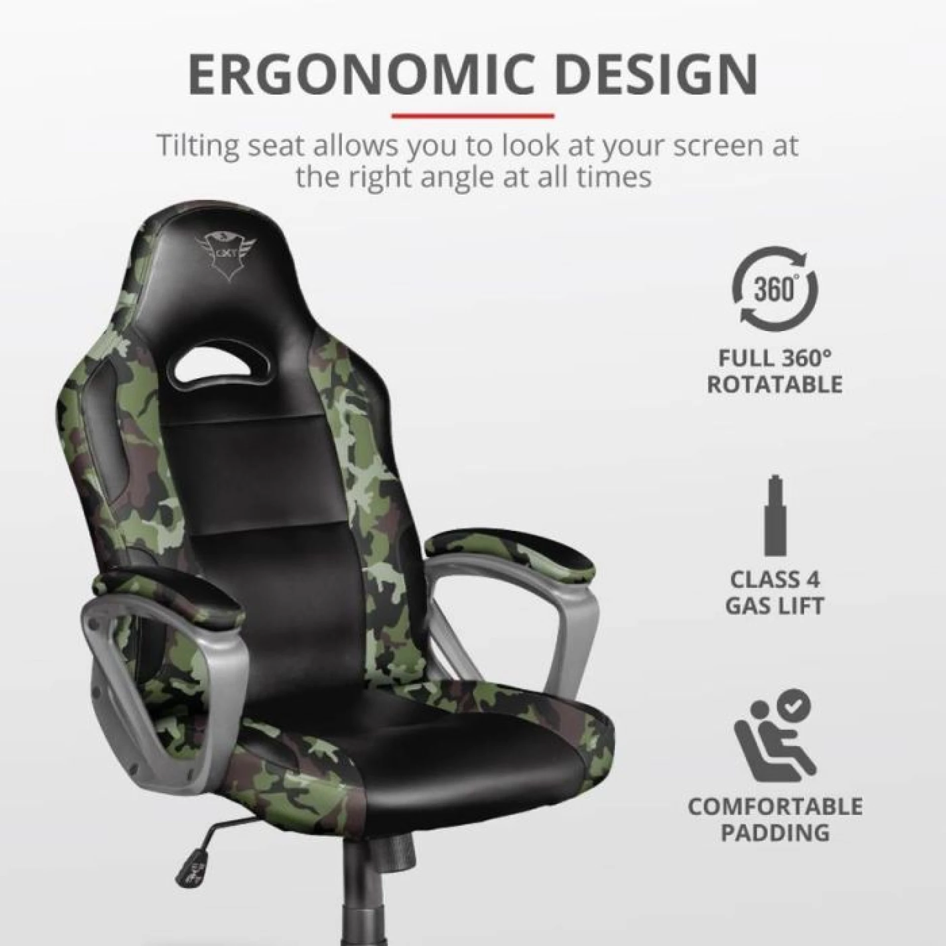 TRUST GAMING STOLICA GXT 705C RYON (24003) CAMO