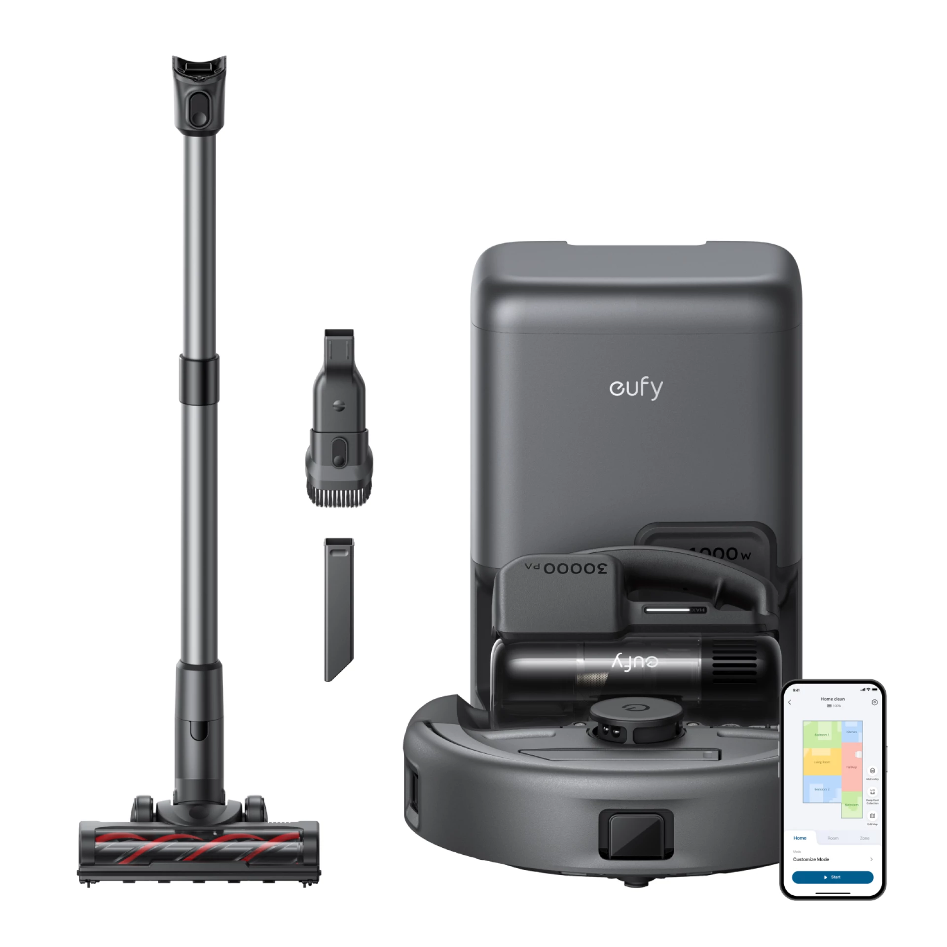 Eufy Robot Usisivač 3-u-1 (robotski&štapni&ručni)