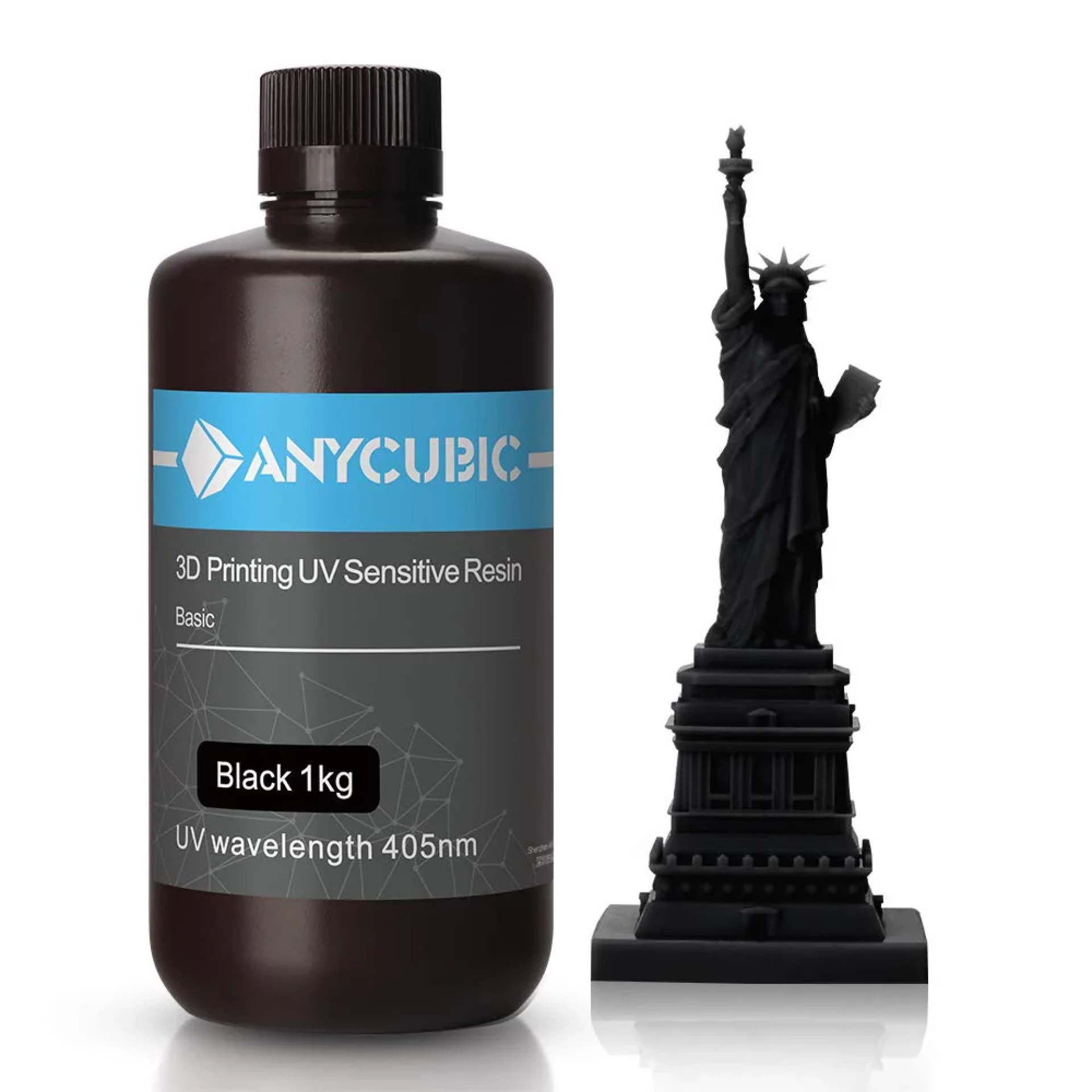 Anycubic Basic Rigid crna smola za 3D štampač 1kg