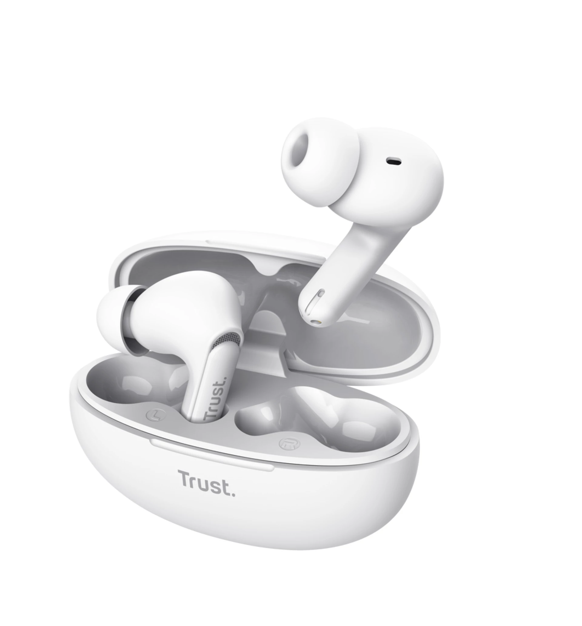 Trust YAVI bele bluetooth slušalice