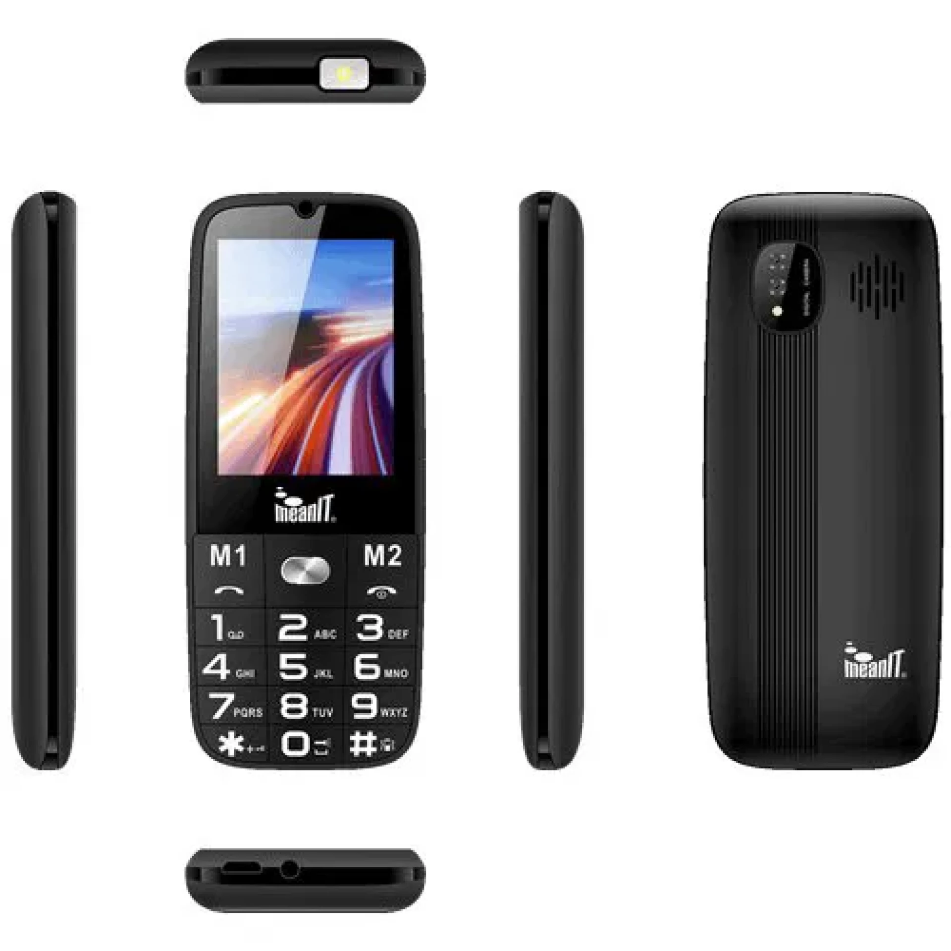 Meanit Senior 15 crni mobilni 2.4" DualSIm