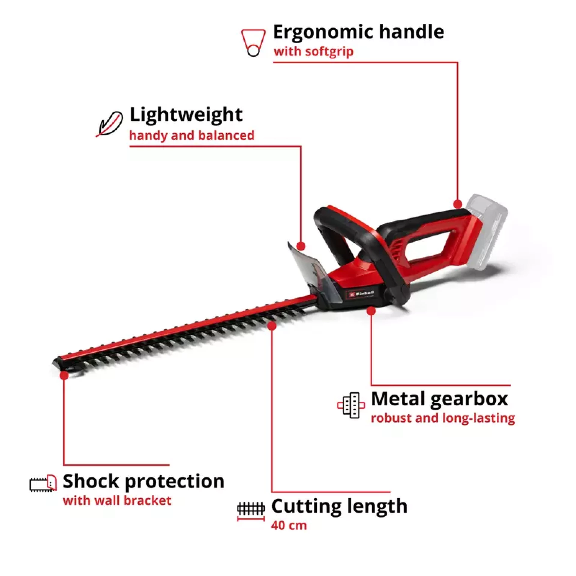 Einhell GC-CH 18/50 Li-Solo Akumulatorski trimer za živu ogradu