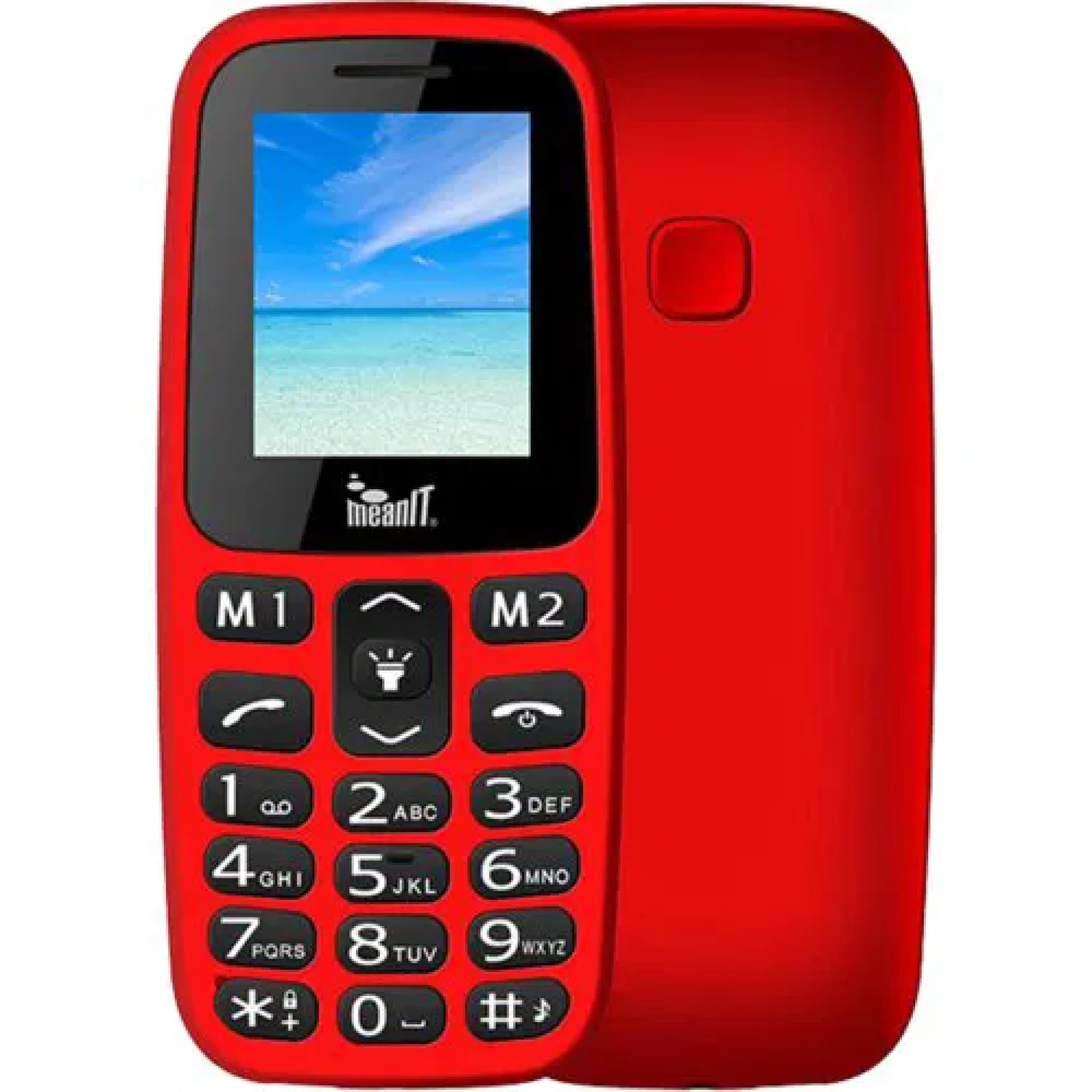 Meanit Senior 15 crveni mobilni 2.4" DualSIm