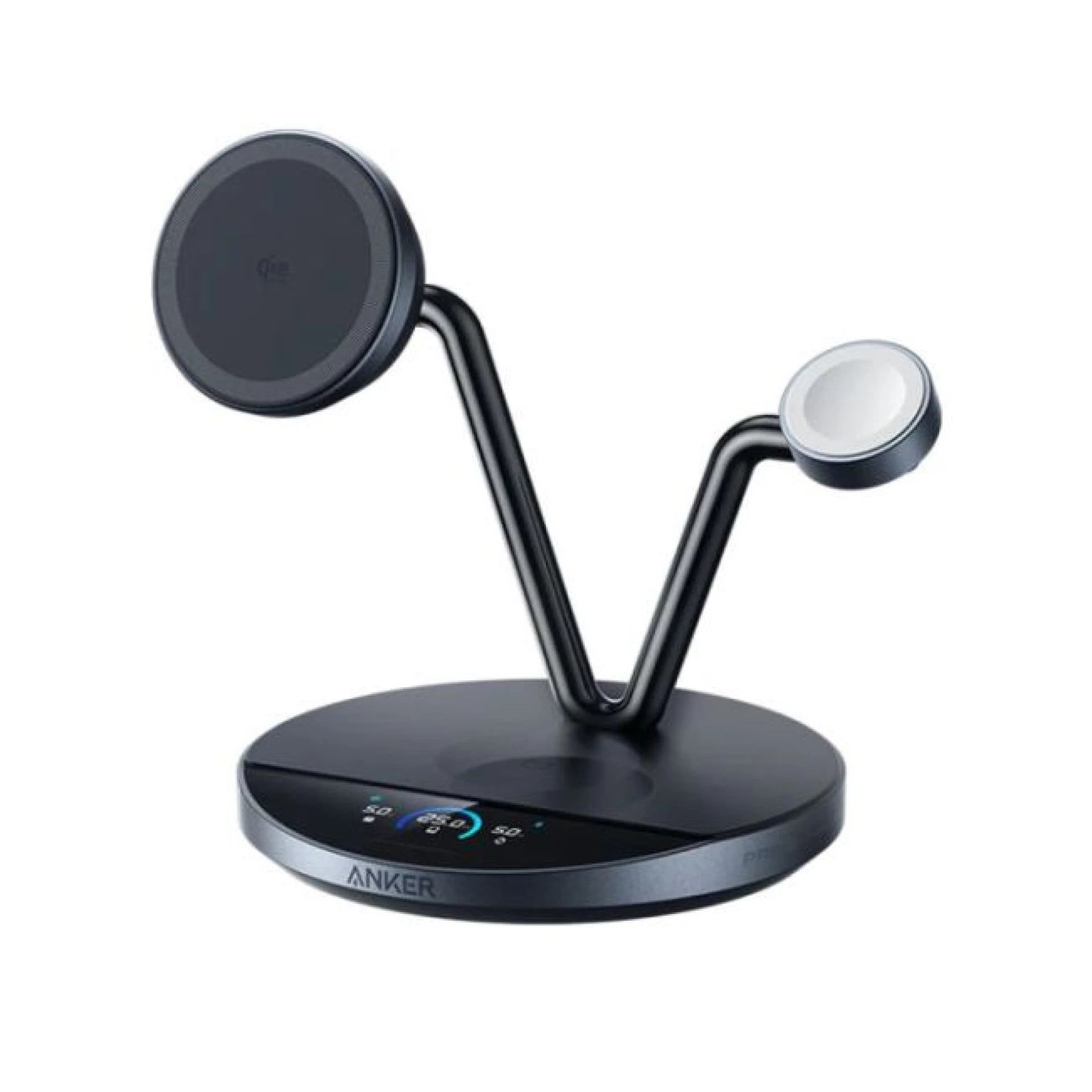 Anker Bežični punjač MagGo 25W Stoni Okrugli 3-u-1 Crna Set