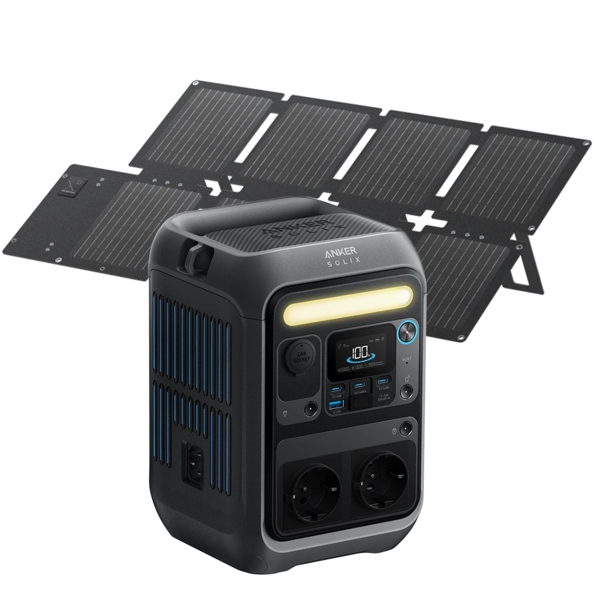 Solix Energetska stanica C300X + Prenosiv Solar Panel PS60