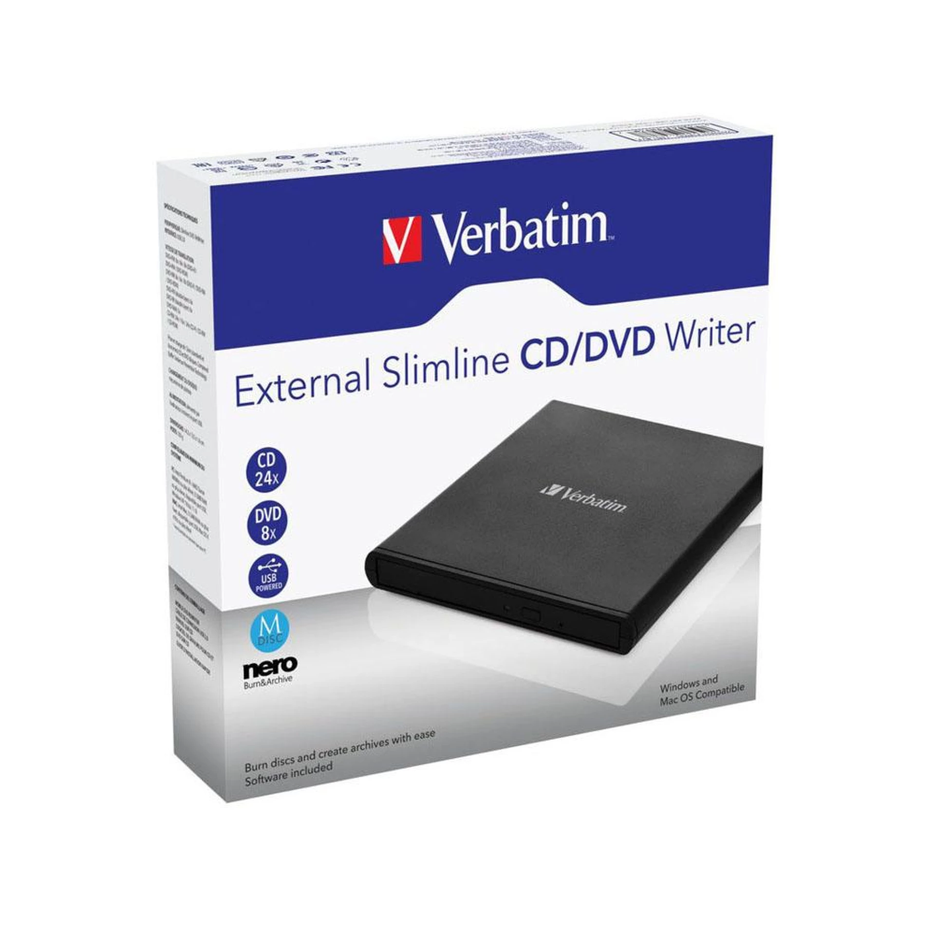 Verbatim Black Mobile SlimLine eksterni rezač