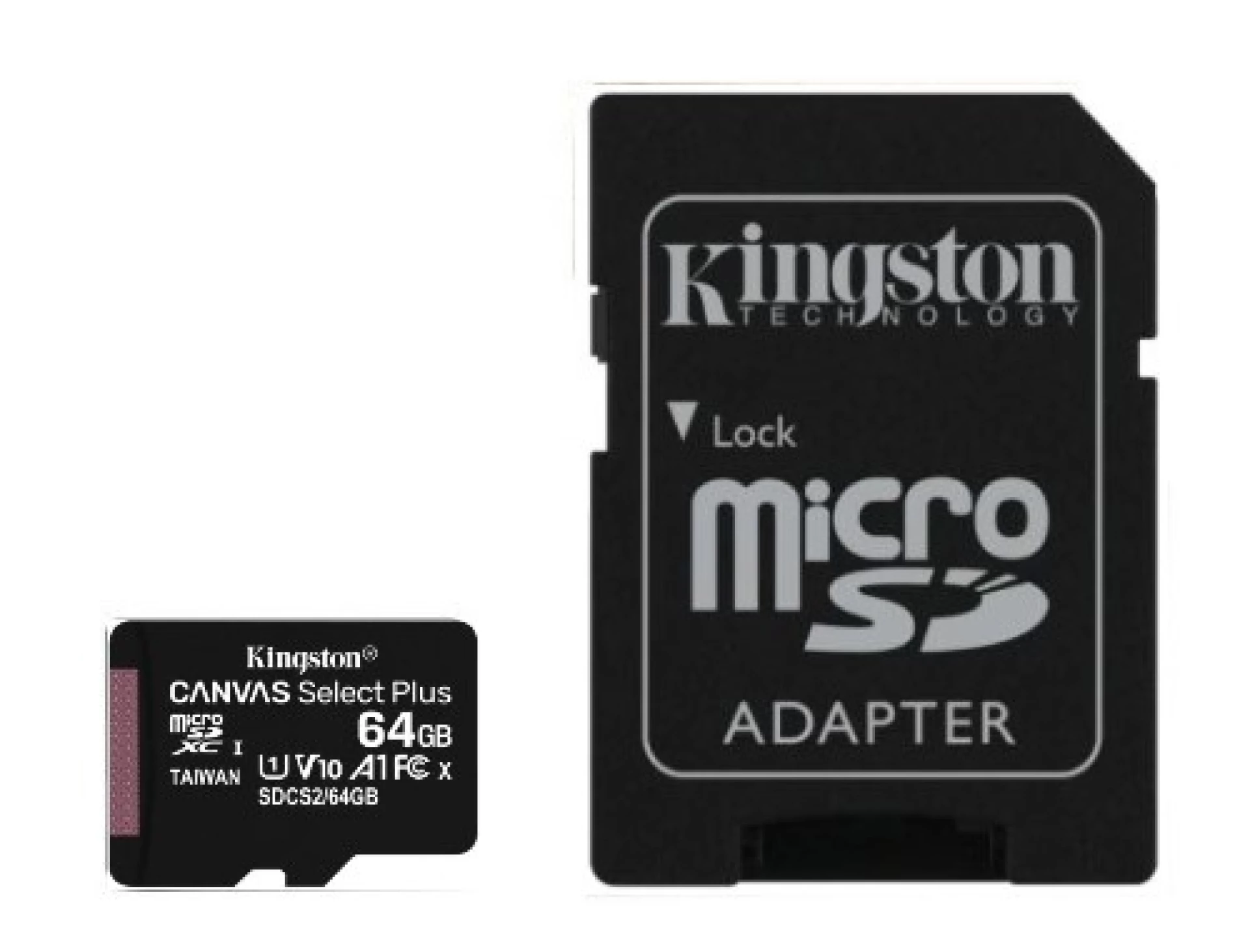 Kingston Canvas Select Plus microSD memorijska kartica sa adapterom 64GB