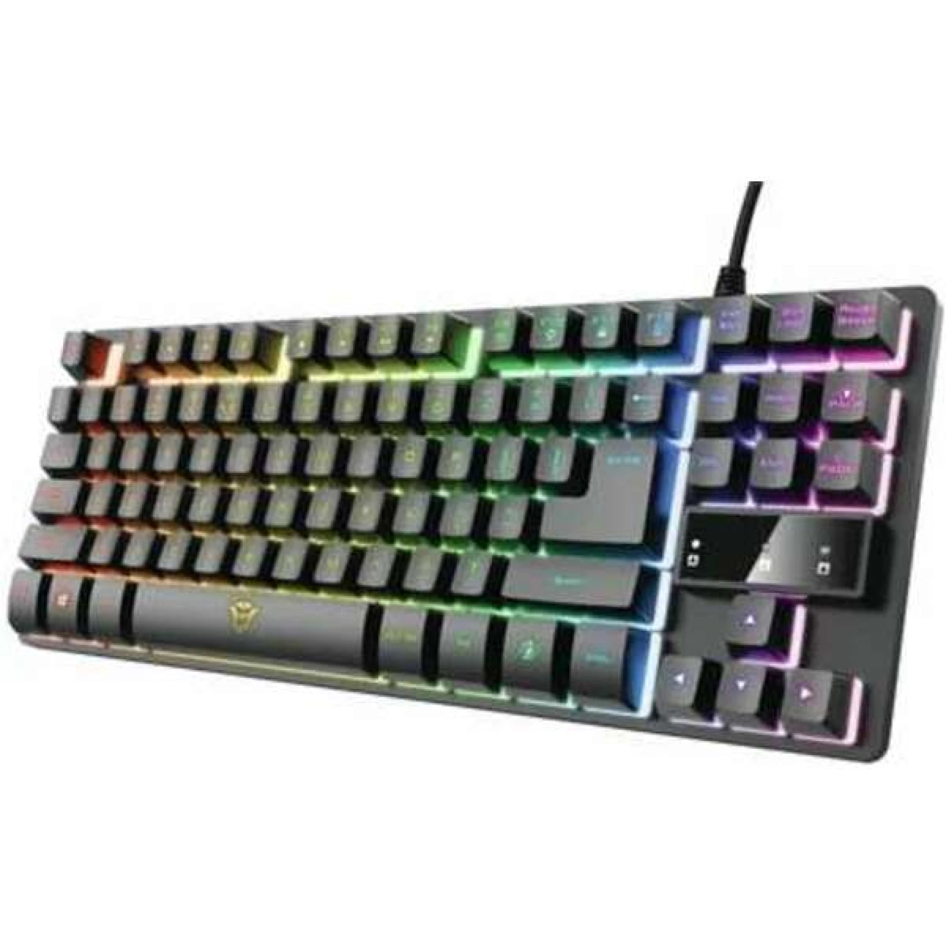 Trust GXT833 THADO TKL gejmerska tastatura bela