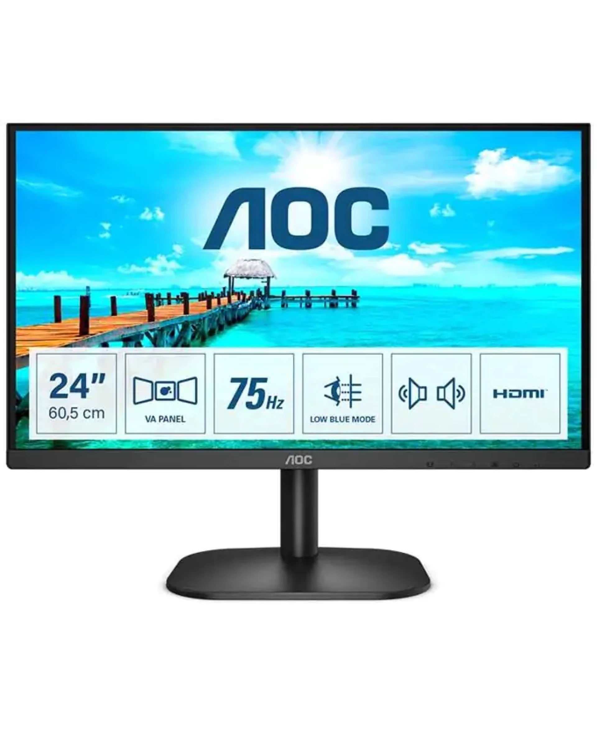 Aoc Monitor 23.8 24B2XDAM VA 23.8"
