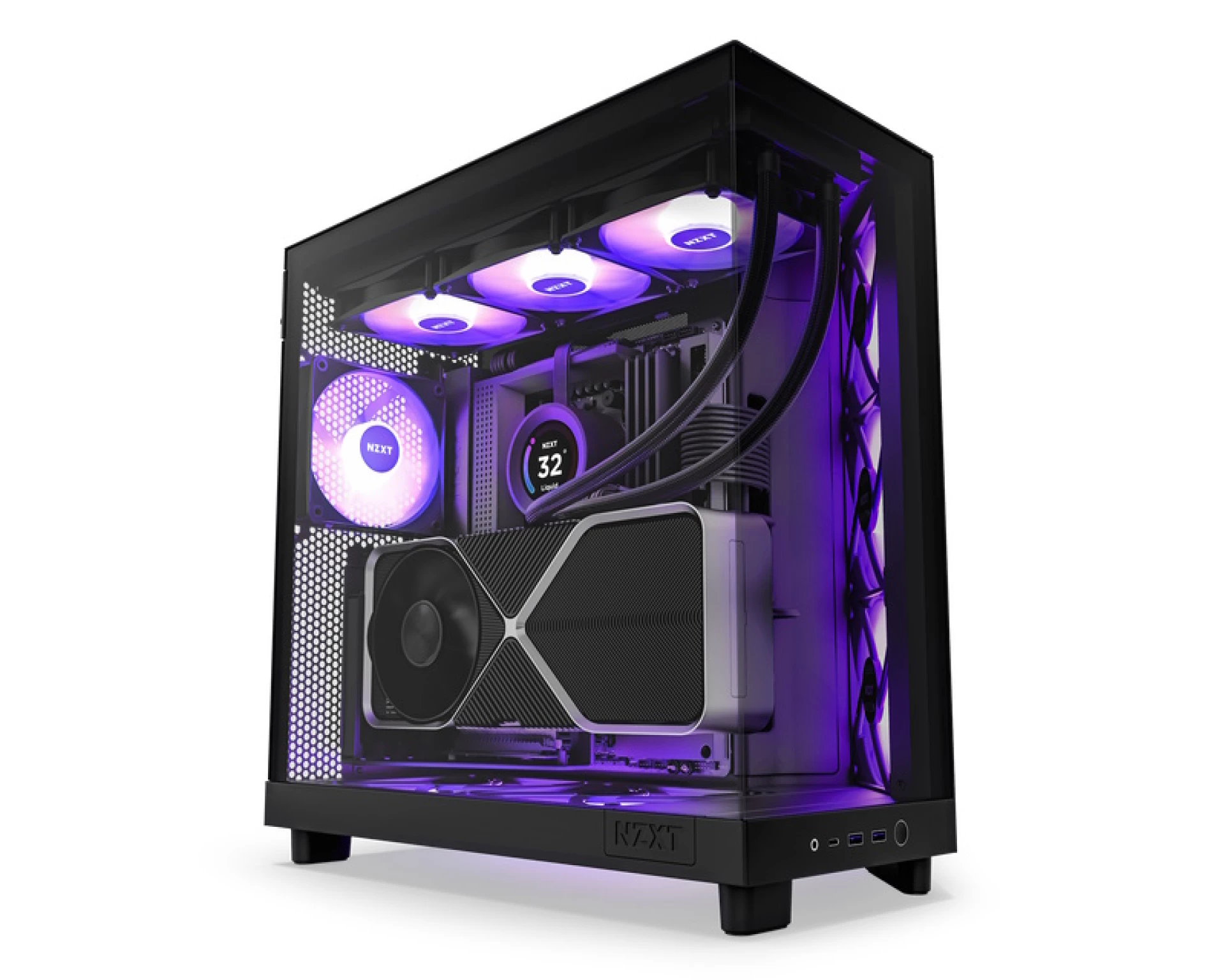 NZXT H6 Flow RGB gejmersko kućište crno