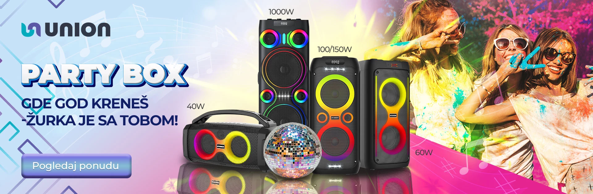 Partybox zvučnici- Pojačaj zabavu do maksimuma!