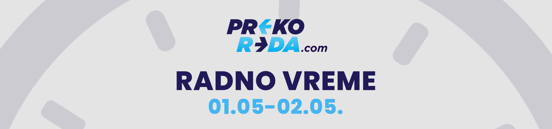 Radno vreme Preko Reda prodavnica za 1. maj