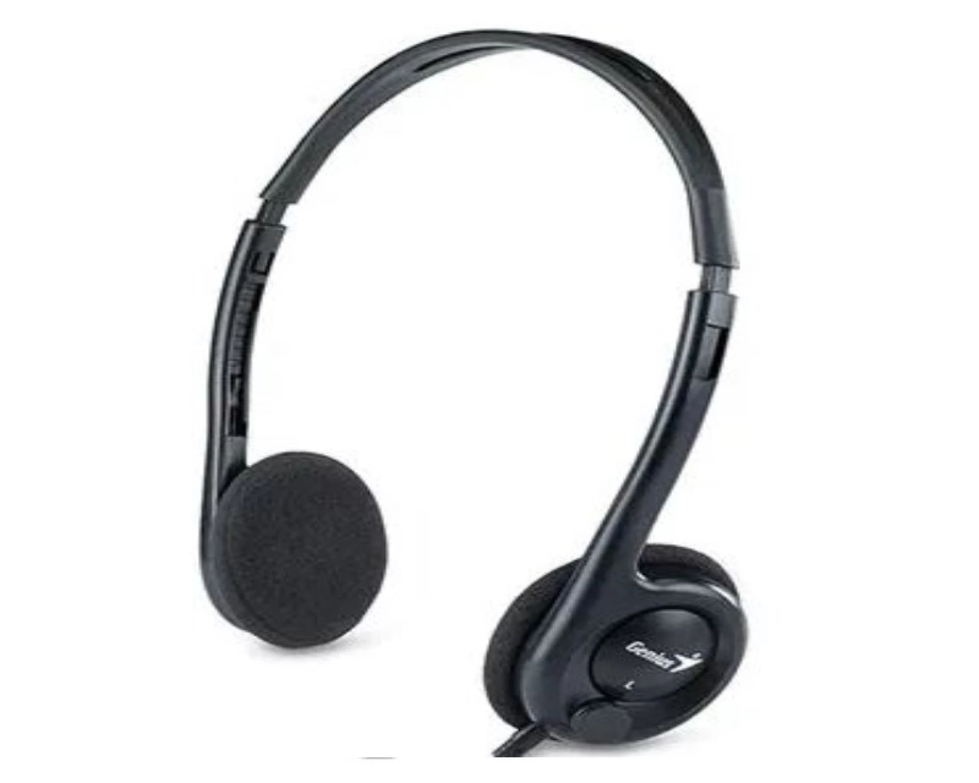 Genius HS-200C + Single Jack Cable slušalice sa mikrofonom crne