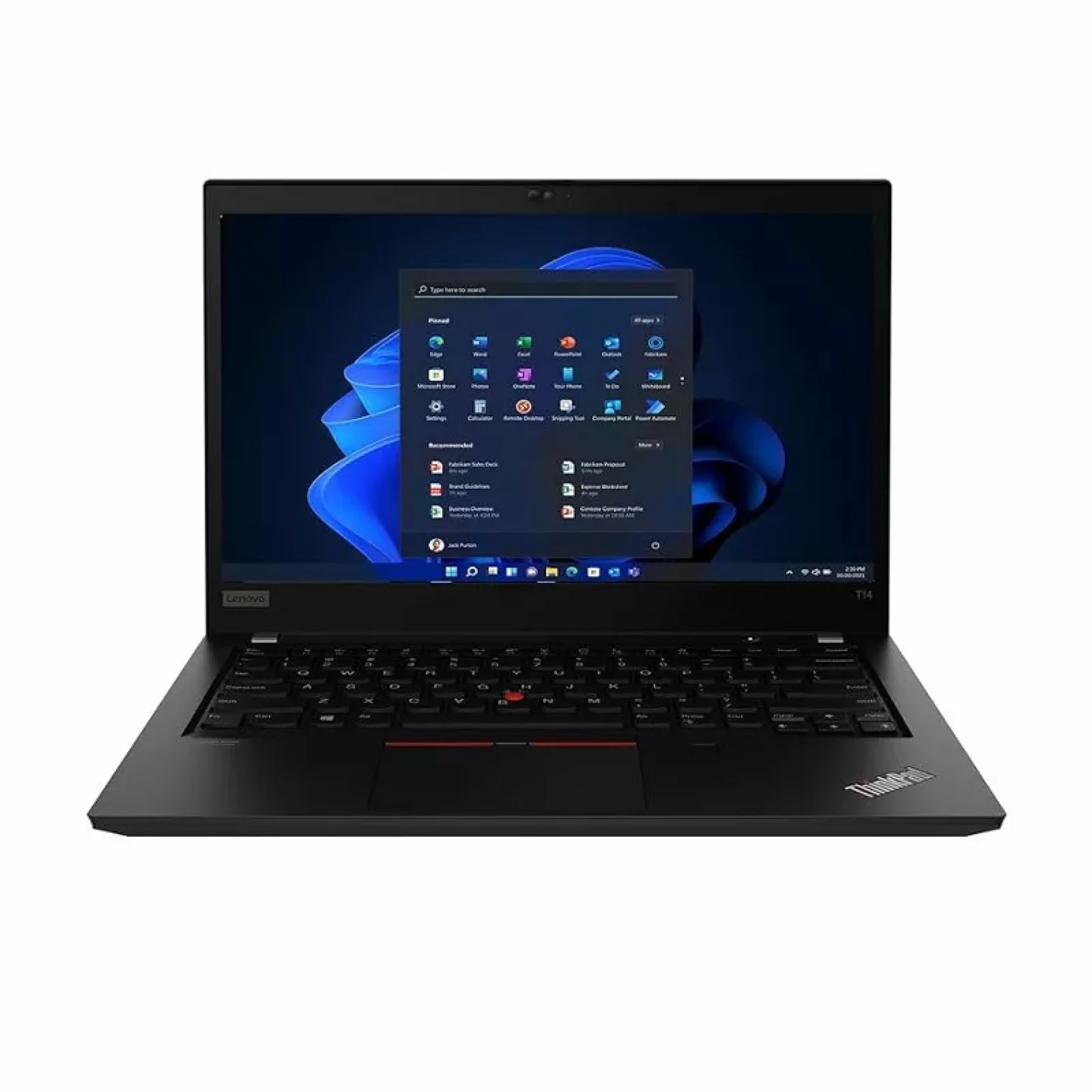 Lenovo ThinkPad T14 Gen 2 laptop 14" Intel Core i7-1185G7 16GB 256GB SSD Intel Iris Xe Graphics Win 11 Pro