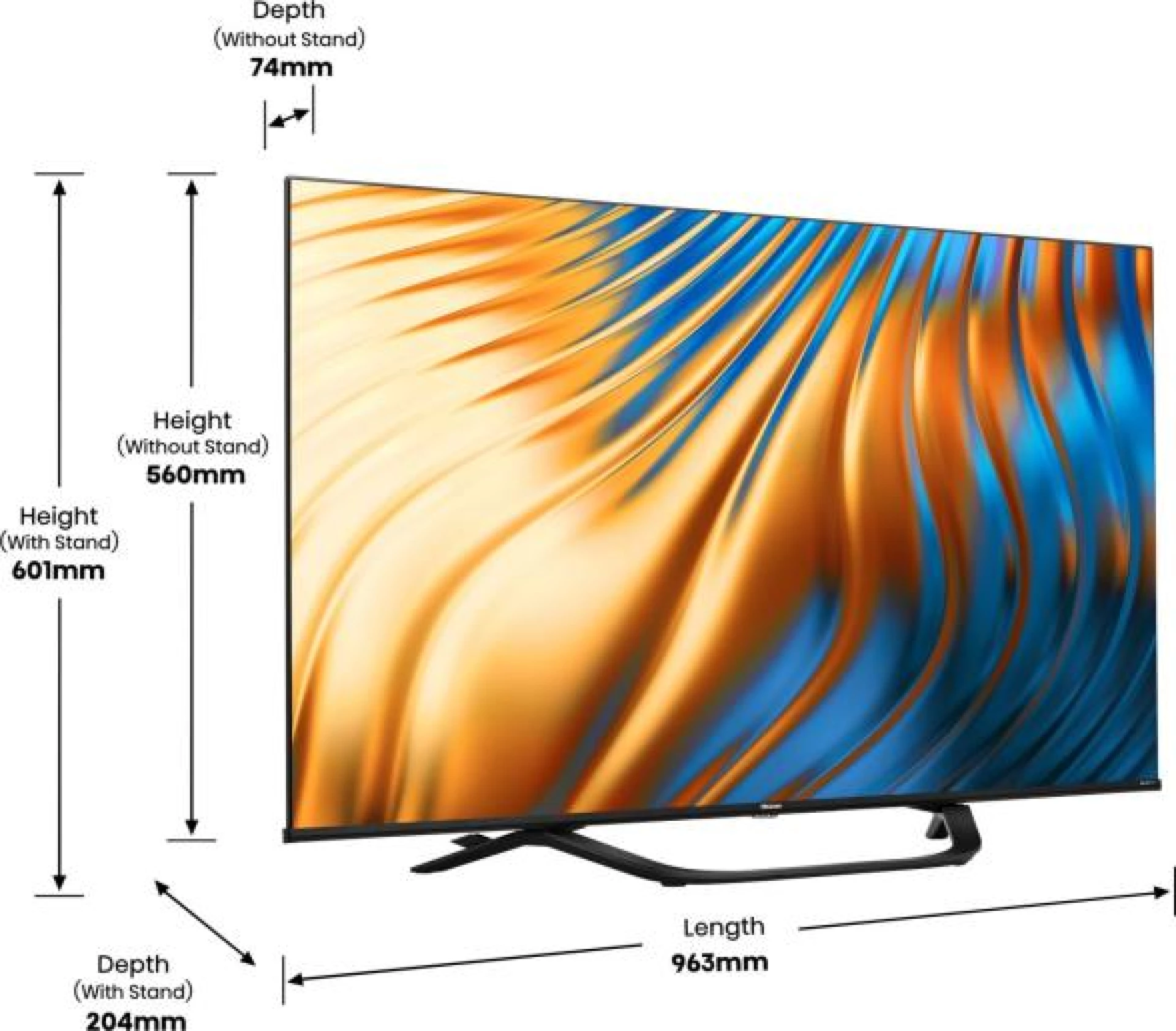 HISENSE SMART TV 43"  UHD 43A63H