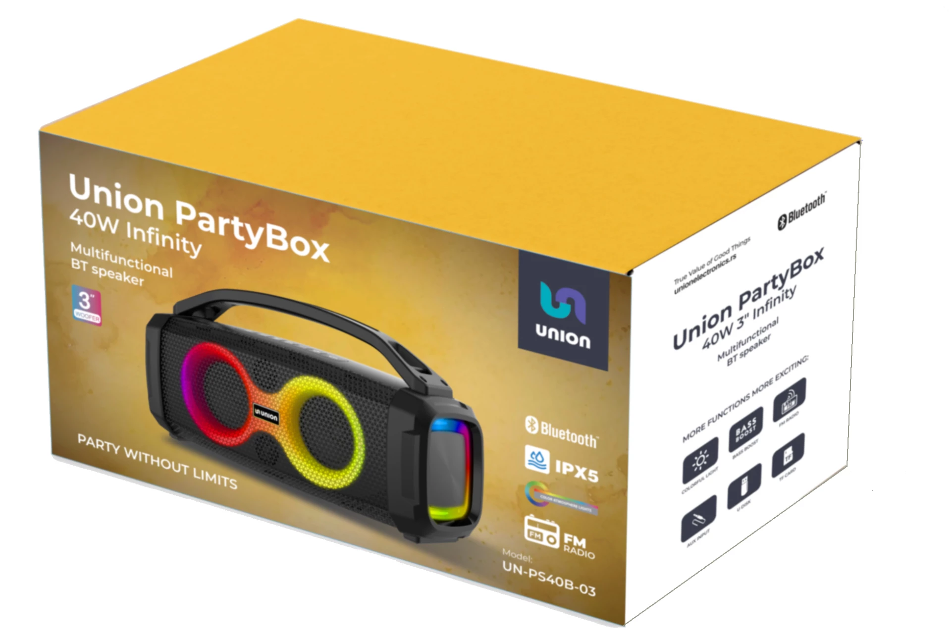 Union UN-PS40B-03 Infinity PartyBox zvučnik 40W