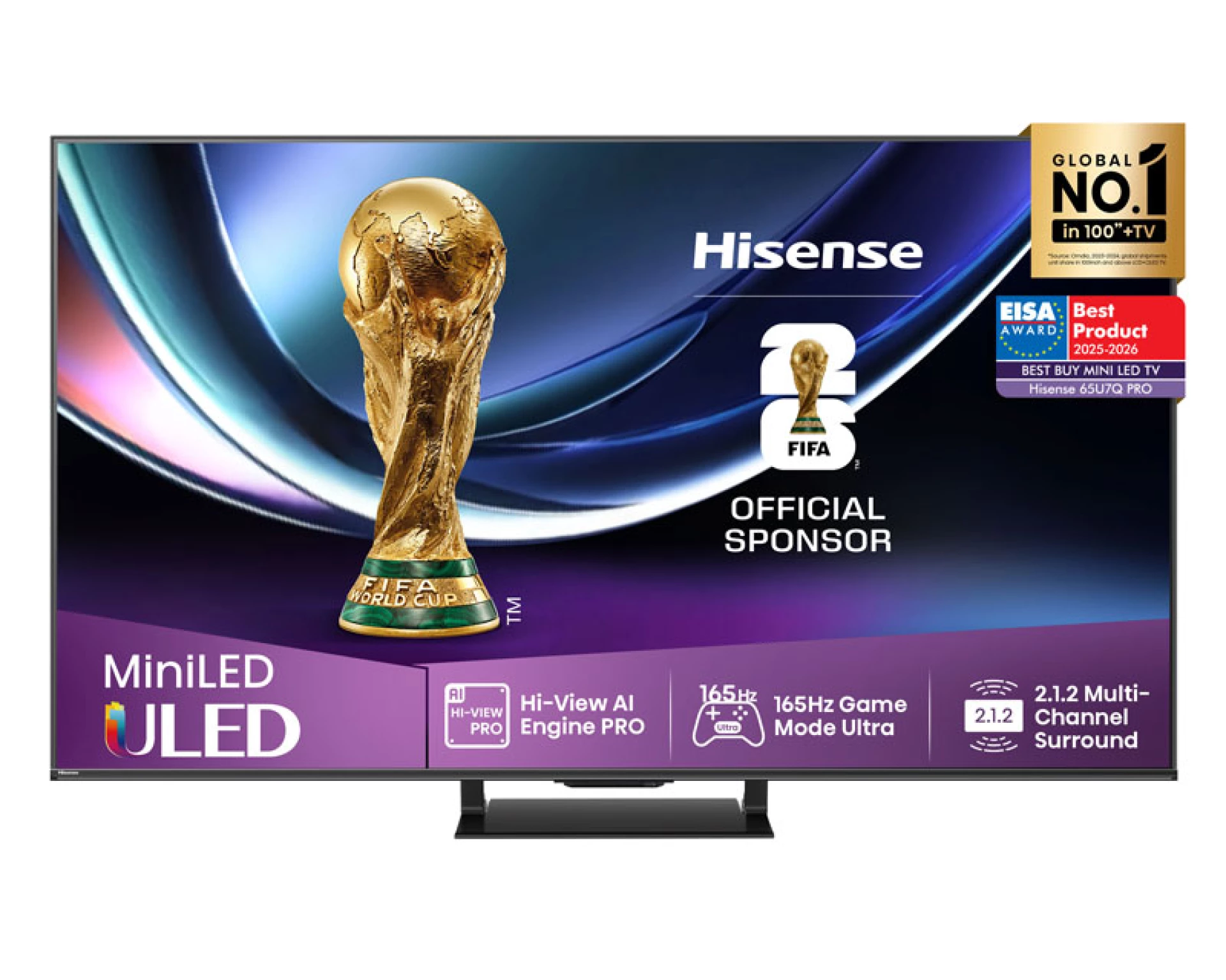 Hisense 65U7Q PRO Smart TV 65" 4K Ultra HD ULED 