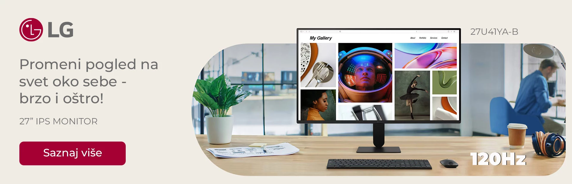 LG IPS monitor 27U41Ya-B