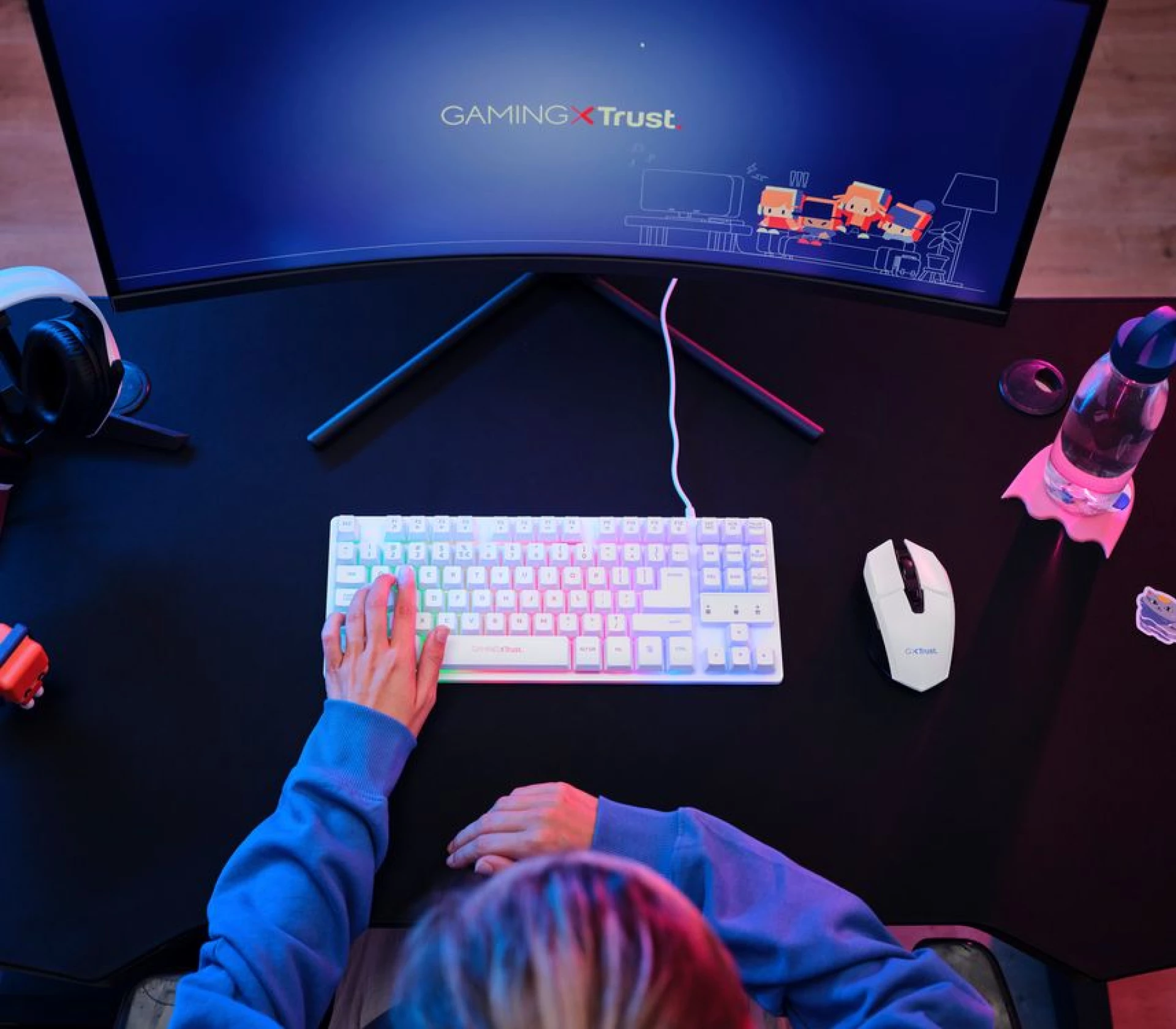 TRUST GAMING SET GXT794W 3-IN-1  (25232) BELI