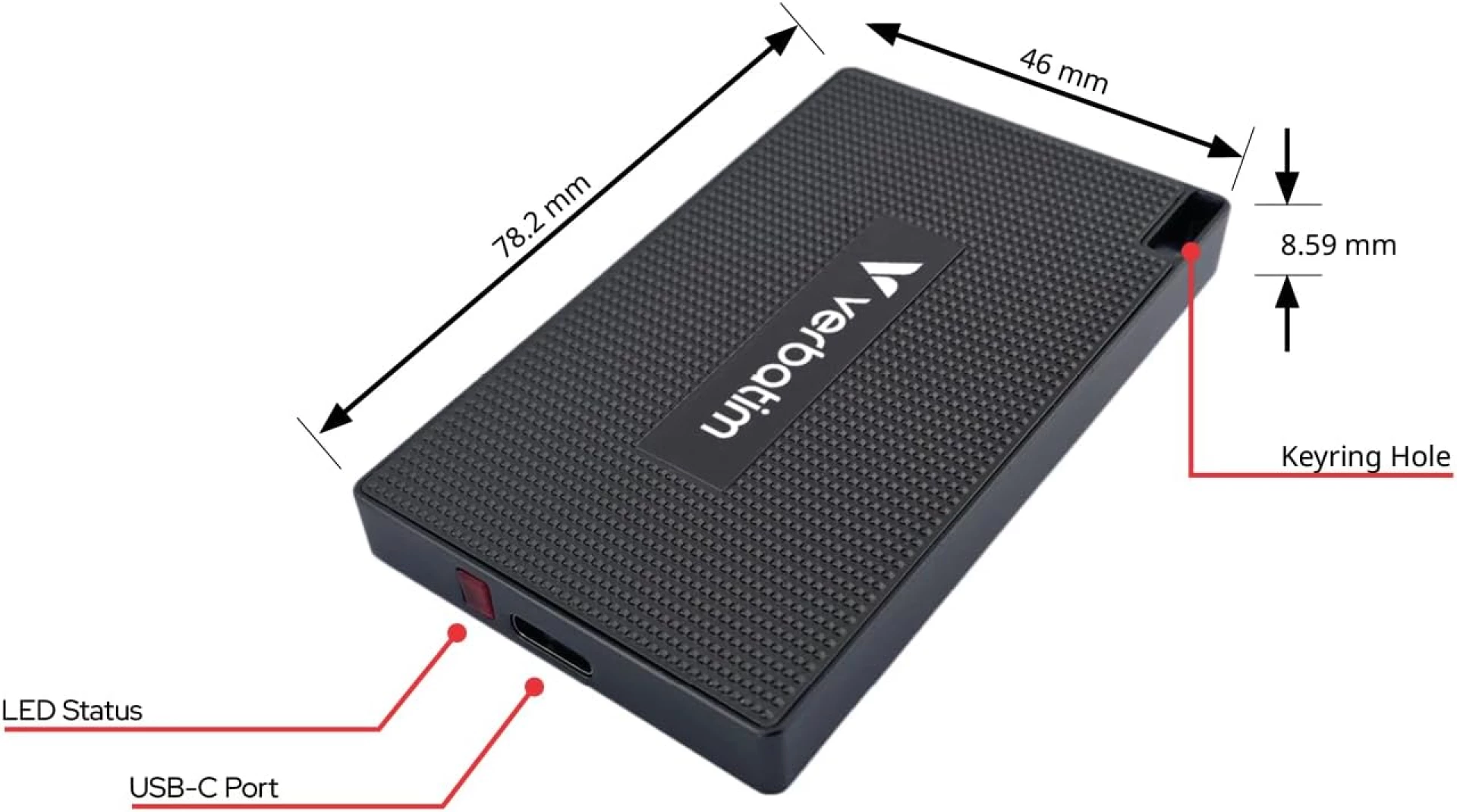 Verbatim Metal mini eksterni SSD 512GB