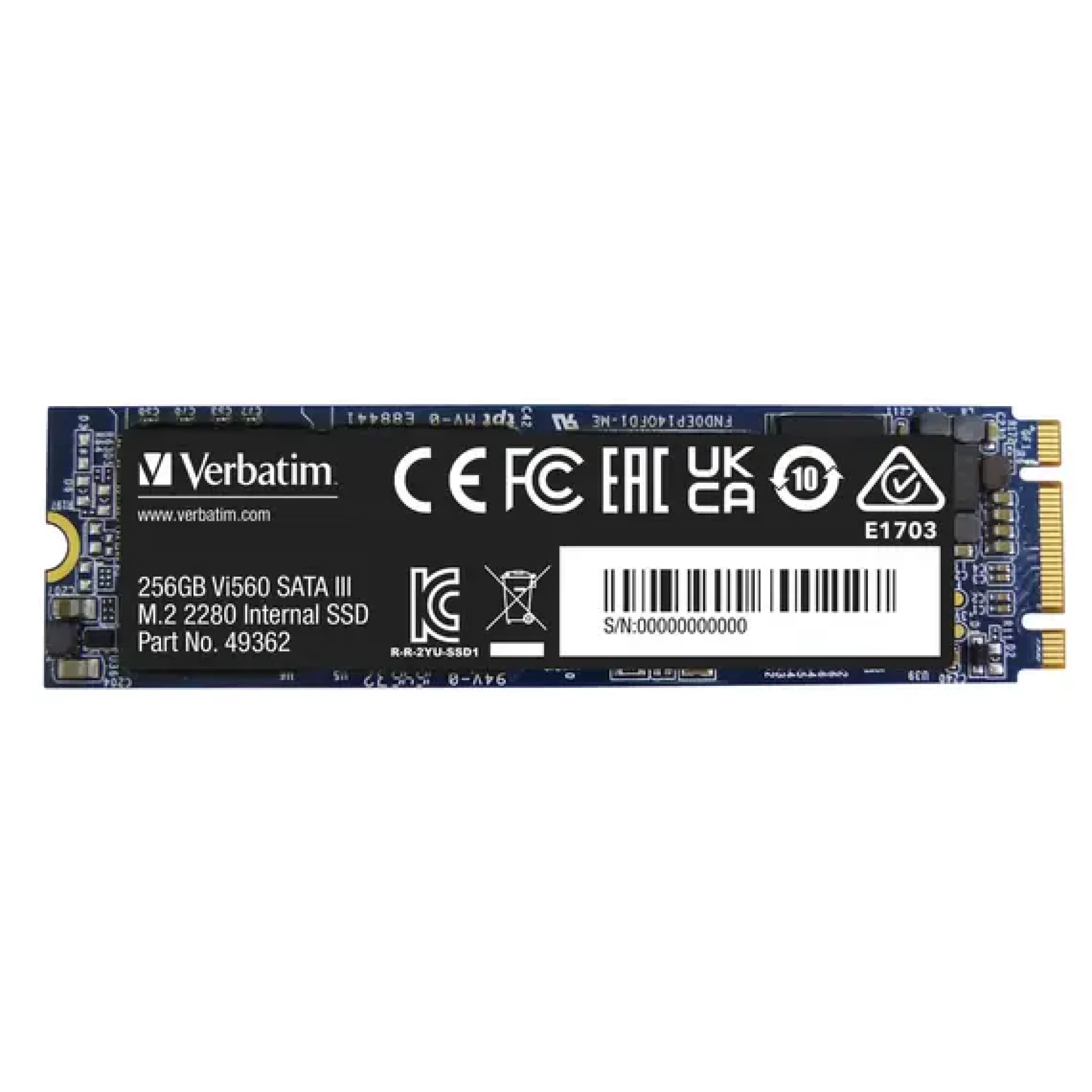 Verbatim Vi560 256GB M.2 SATA III SSD disk